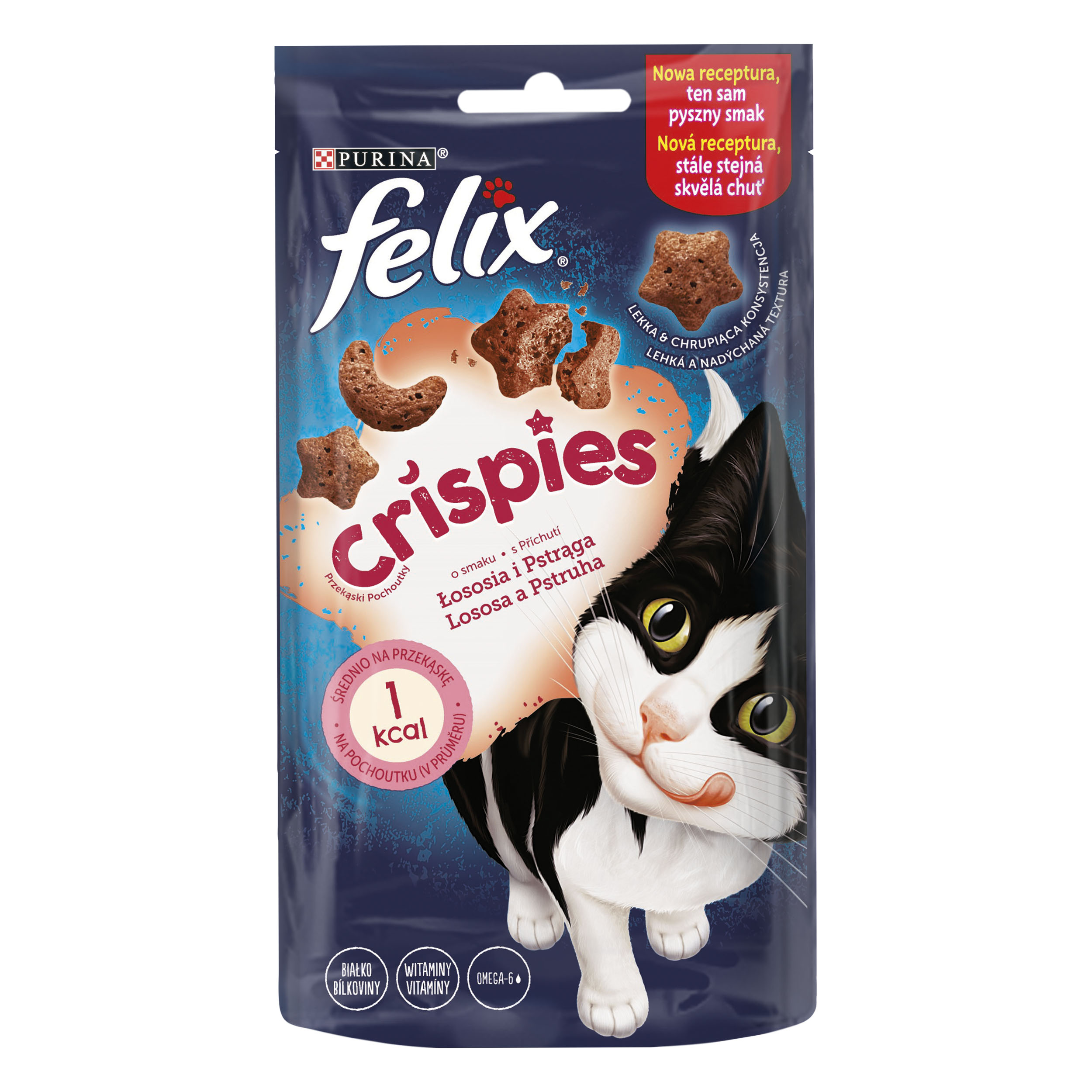 Felix® Crispies Przekąski O Smaku Łososia I Pstrąga 45G