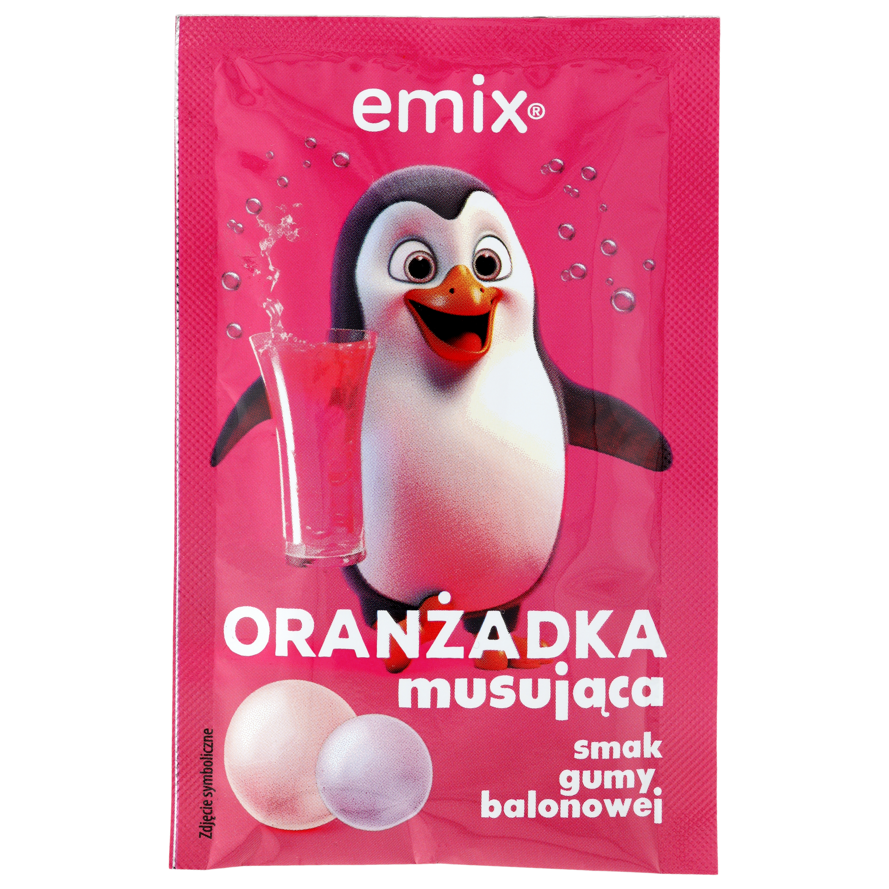 Oranżadka Musująca Smak Guma Balonowa Emix 16G