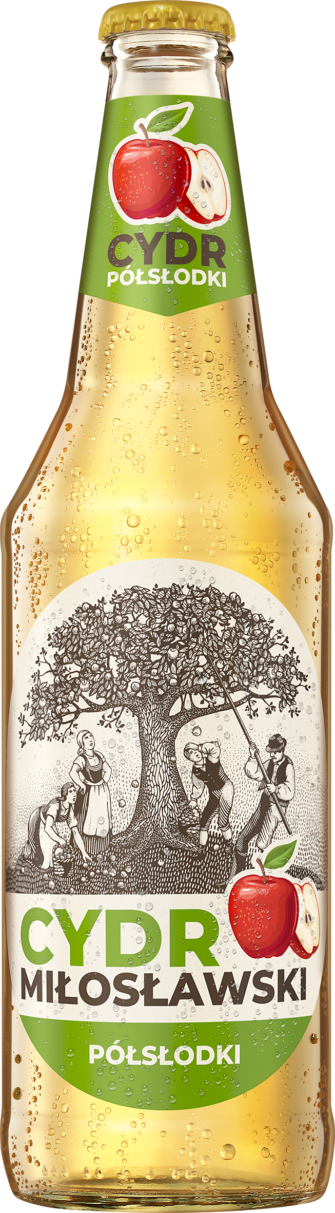 Cydr Miłosławski Półsłodki 500 Ml Butelka Zwrotna