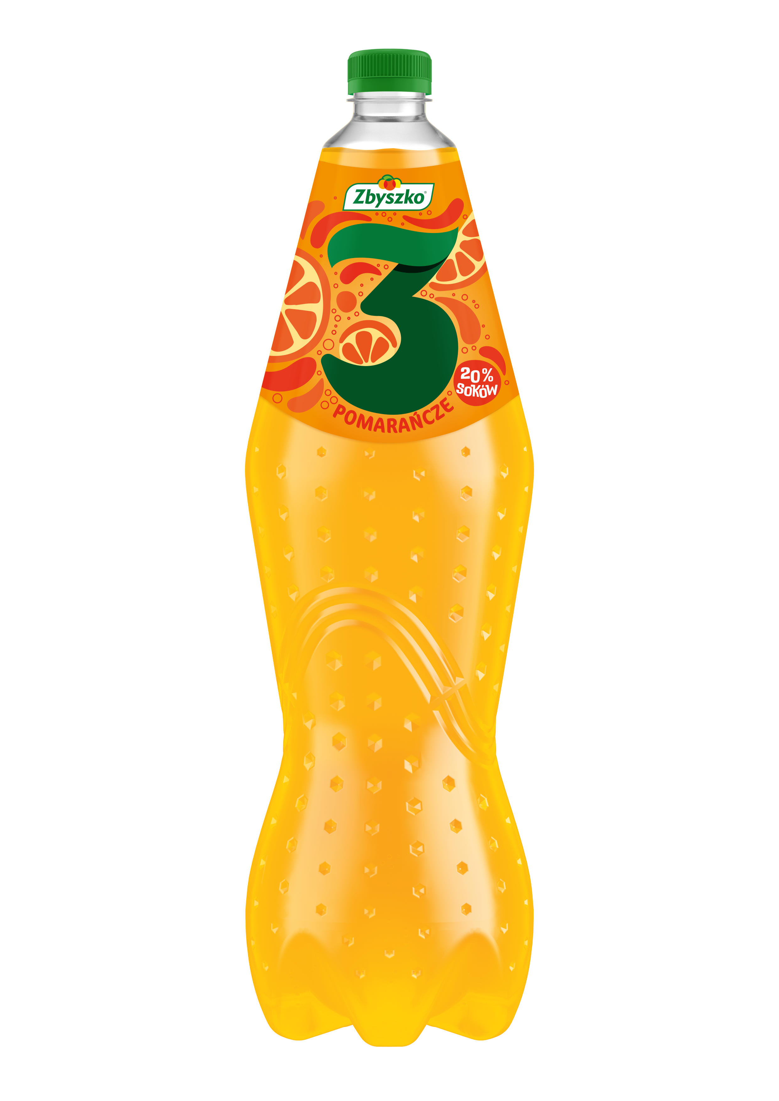 Zbyszko 3 Owoce Pomarańcze 1,75L Gazowany ( Kaucja )