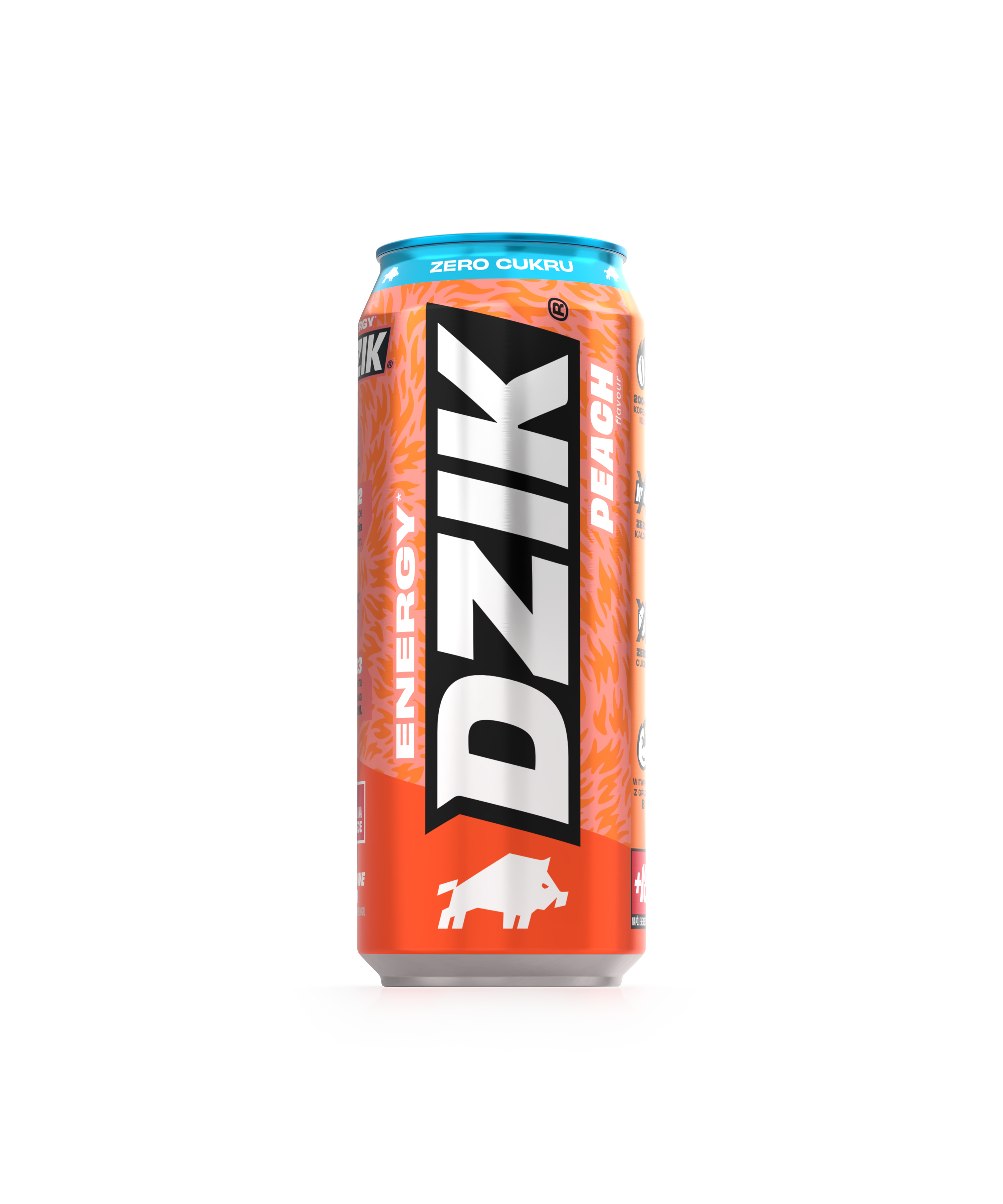 Dzik Energy Peach 500 Ml - Napój Energetuzujący