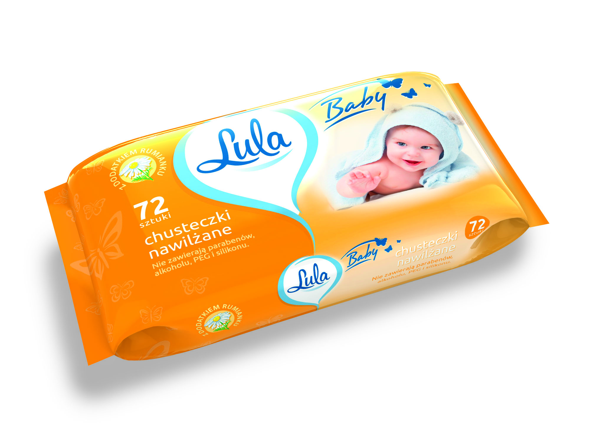 Lula Baby Chusteczki Nawilżane Z Rumiankiem 72 Szt.