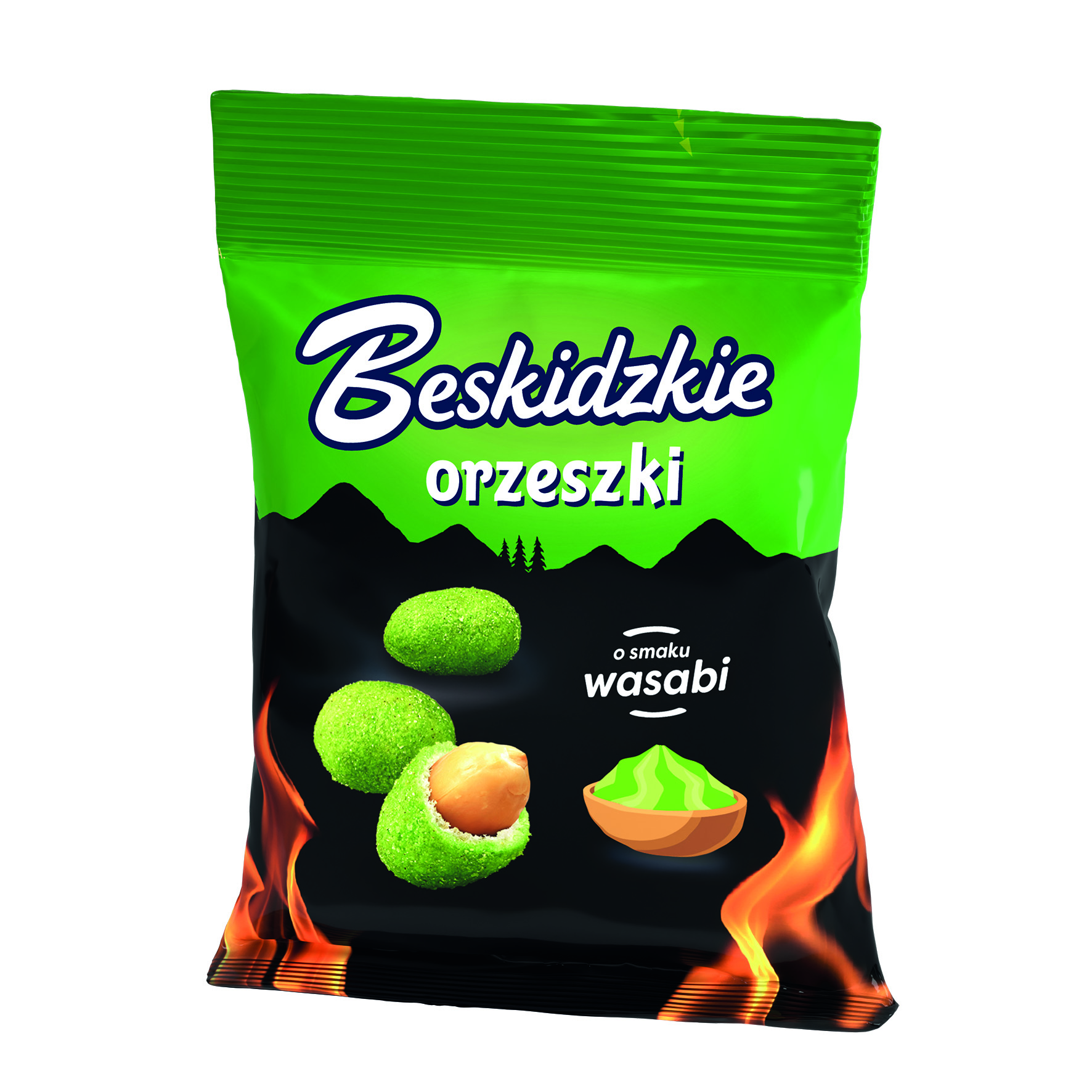 Beskidzkie Orzeszki Ziemne W Cieście O Smaku Wasabi 70G