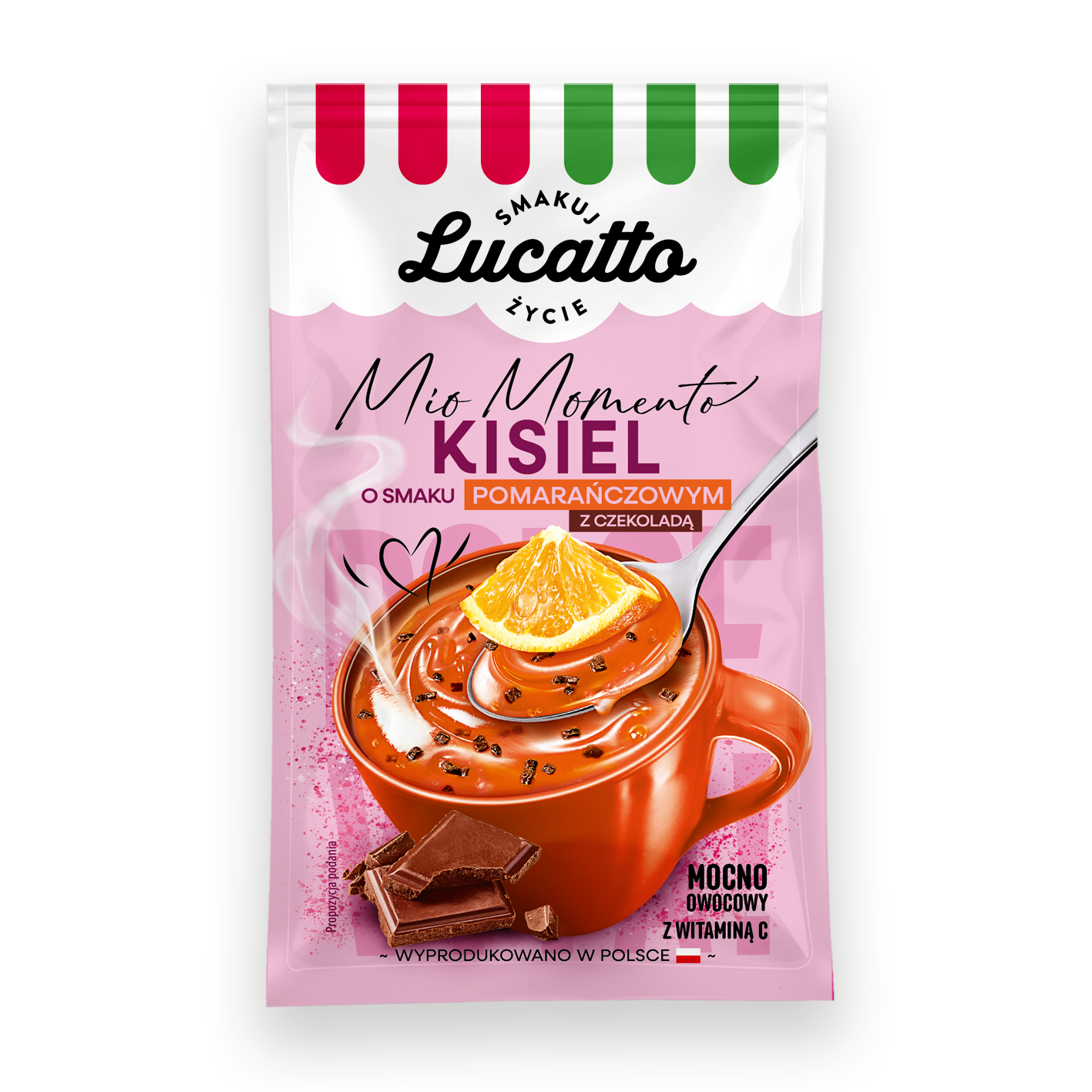 Kisiel Pomarańcza Z Nutką Czekolady Lucatto 30G