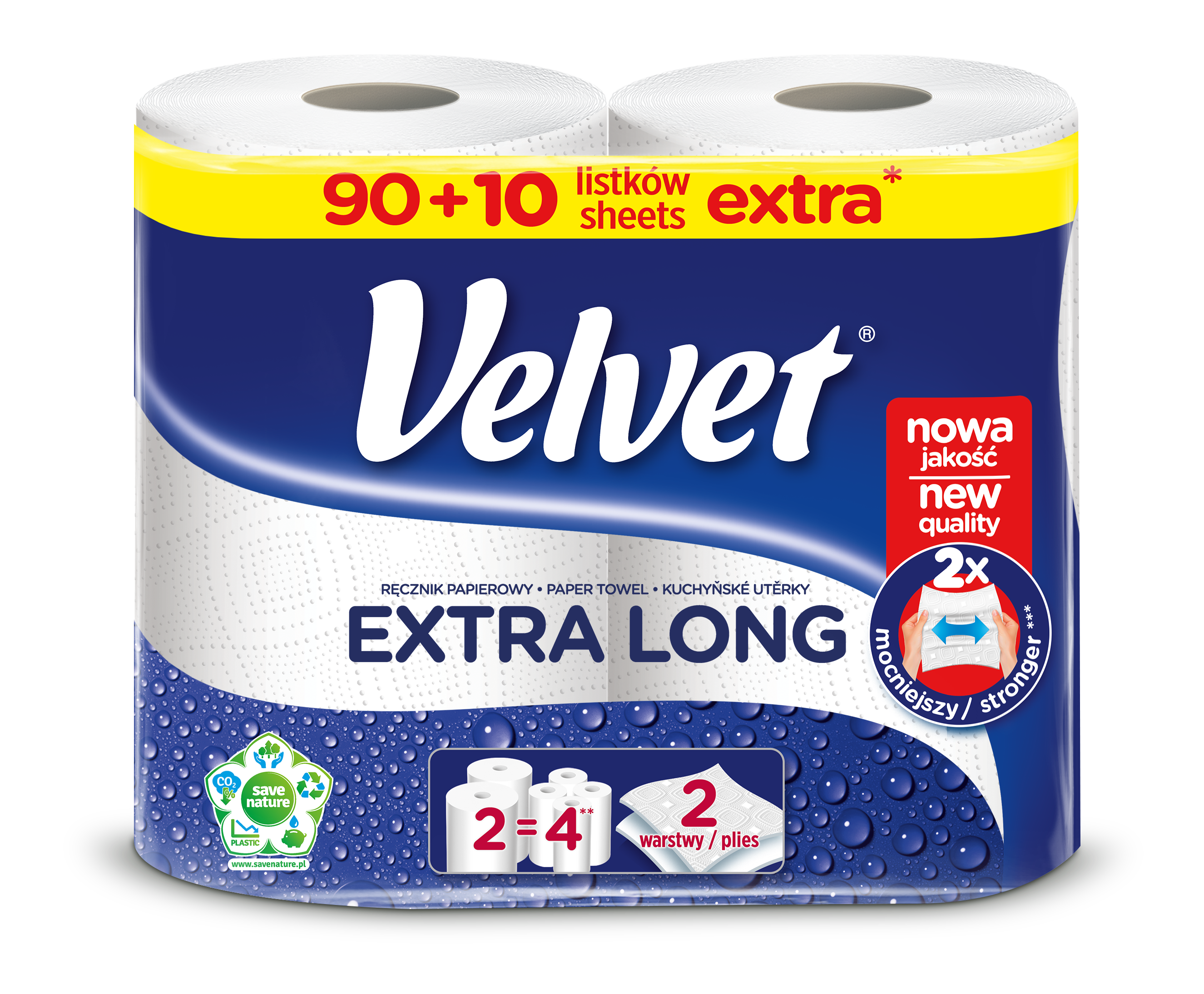 Ręcznik Papierowy Velvet Extra Long Szt. 2