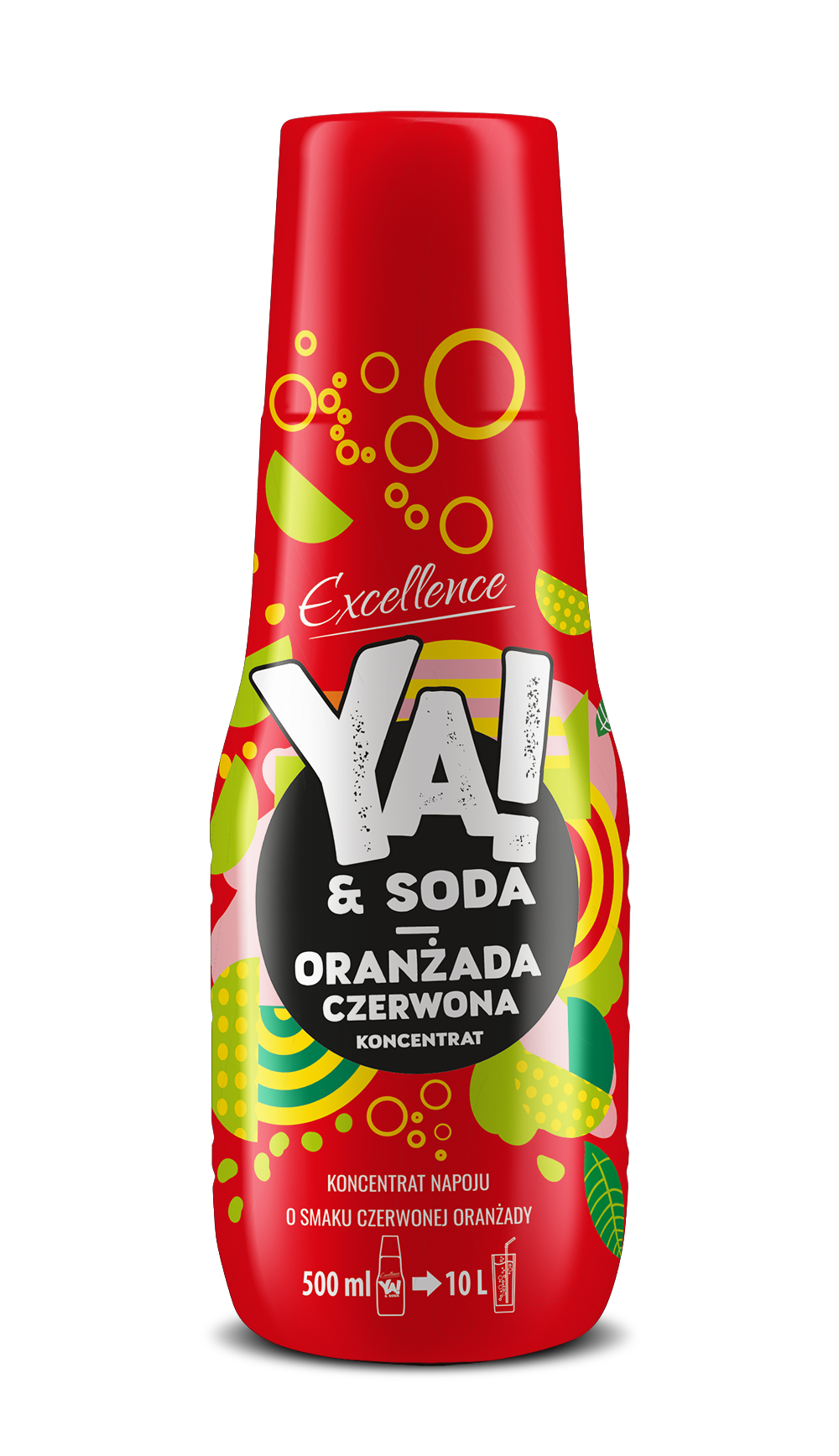 Ya!&Soda Oranżada Czerwona Koncentrat Napoju 500 Ml.