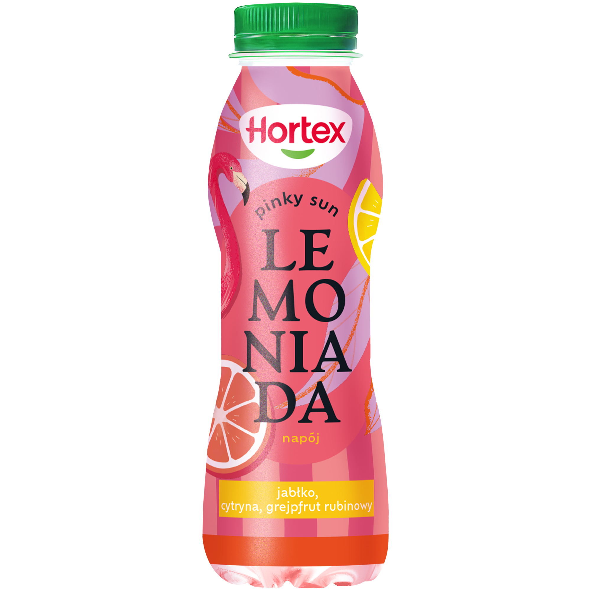 Hortex Lemoniada Napój Jabłko-Cytryna-Grejpfrut Rubinowy Butelka Pet 400Ml Kaucja