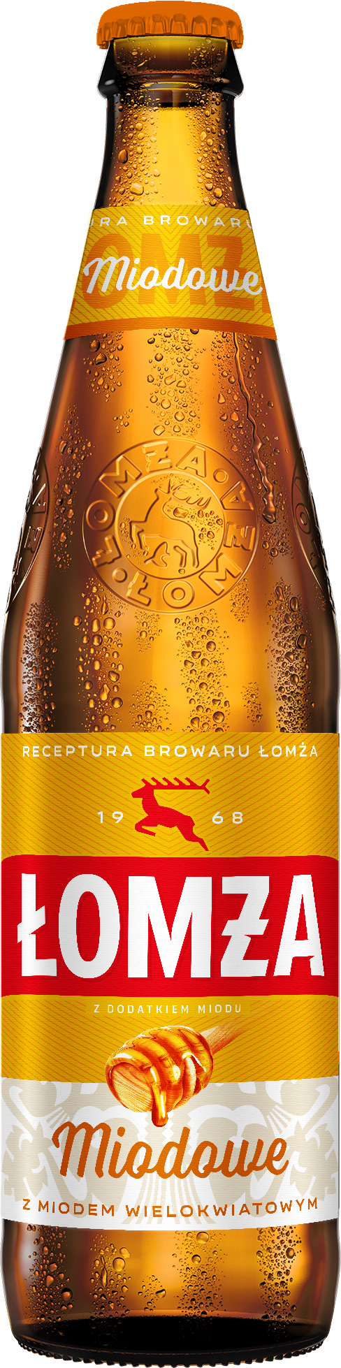 Piwo Łomża Miodowe Butelka Bezzwrotna 500 Ml