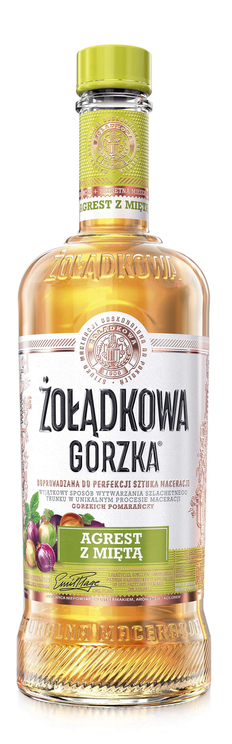 Żołądkowa Gorzka Agrest Z Miętą 500 Ml 25%