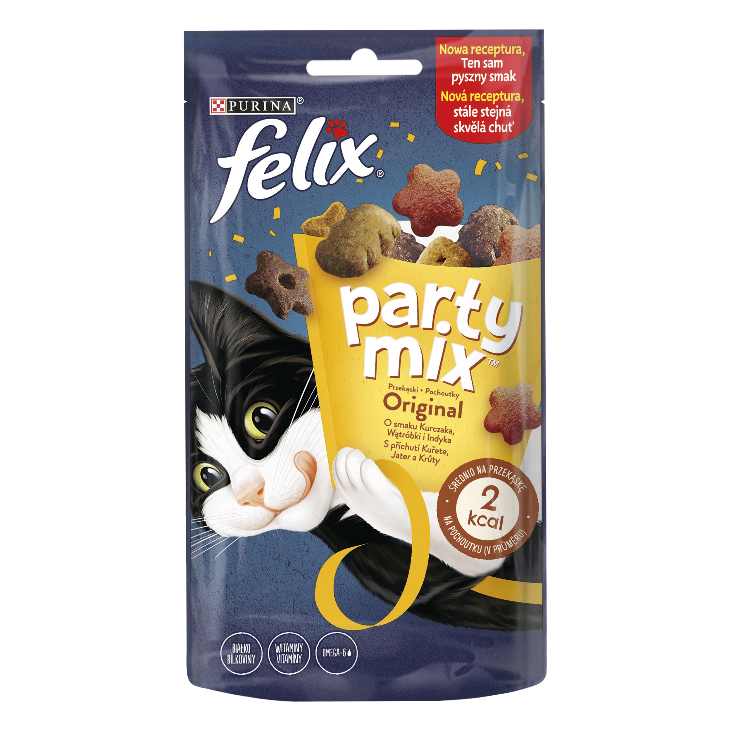 Felix Party Mix Original O Smaku Kurczaka, Wątróbki I Indyka 60G