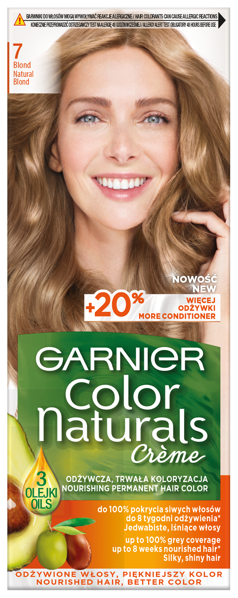 Garnier Color Naturals Creme Farba Do Włosów 7 Blond