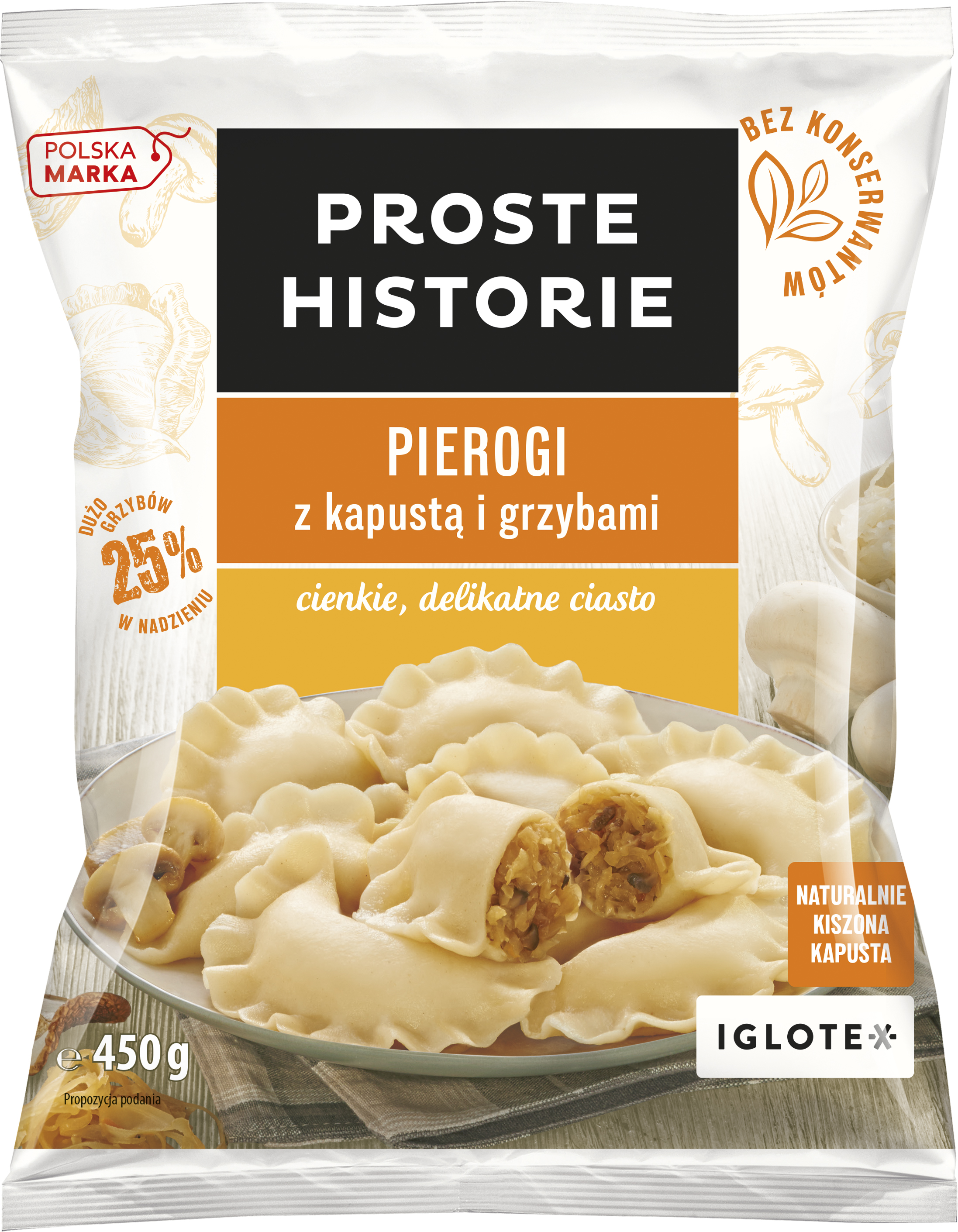 Proste Historie - Pierogi Z Kapustą I Grzybami 450G