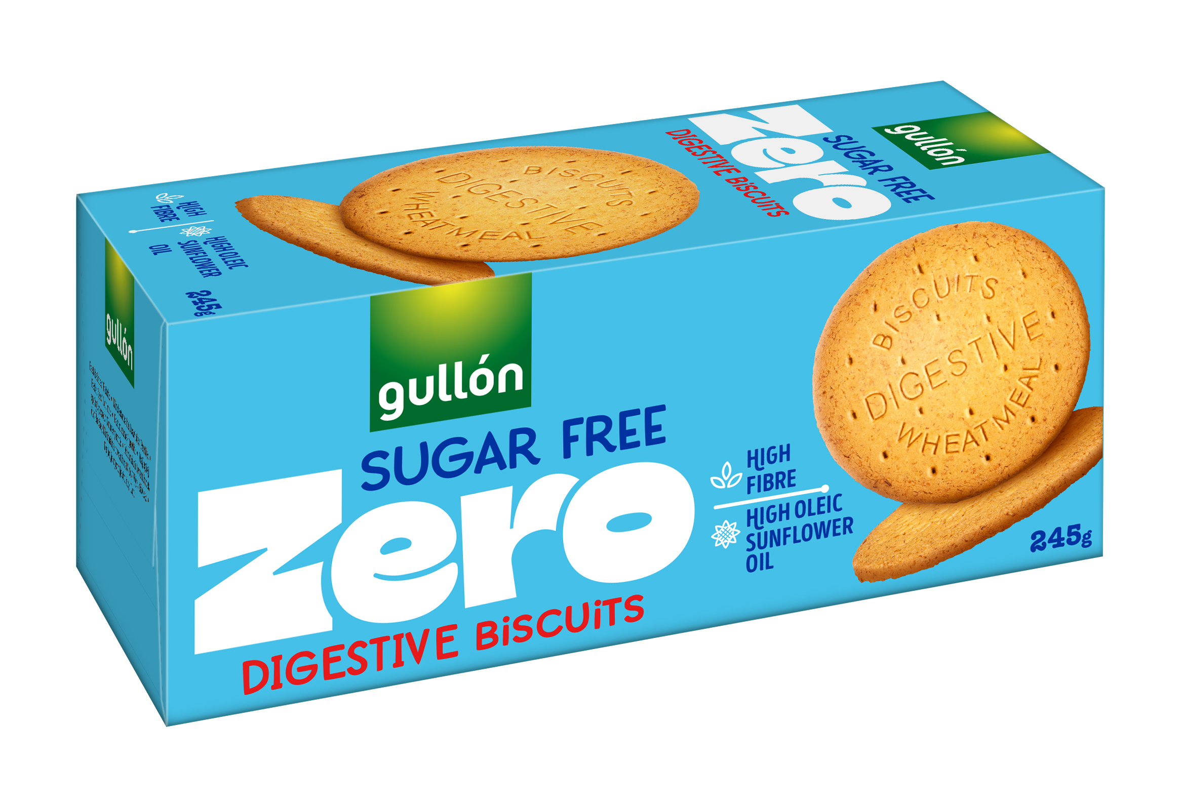 Gullón Pełnoziarniste Ciastka Pszenne Digestive Biscuit Bez Cukru 245G