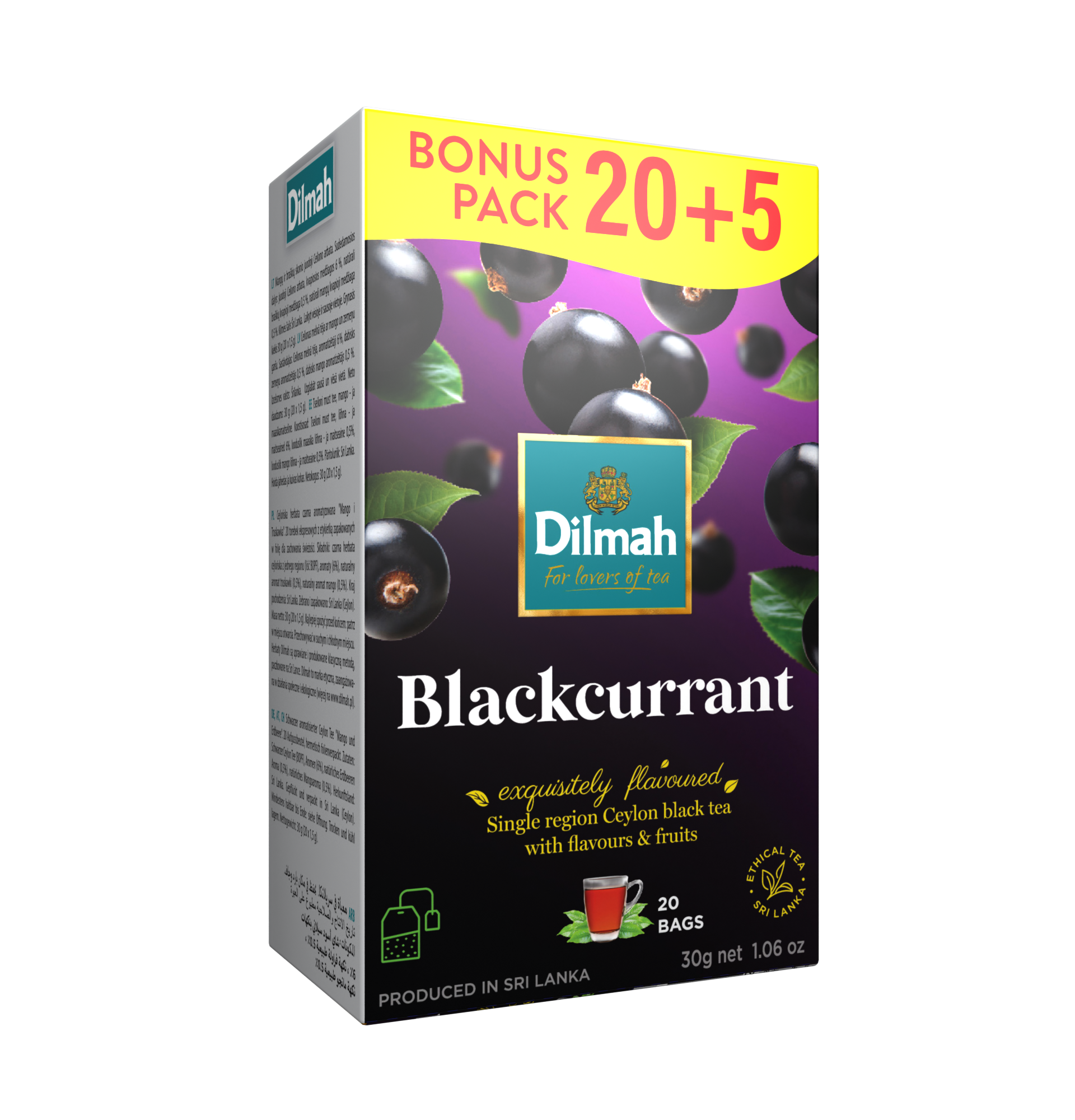 Dilmah Blackcurrant [20 + 5 X1,5G]