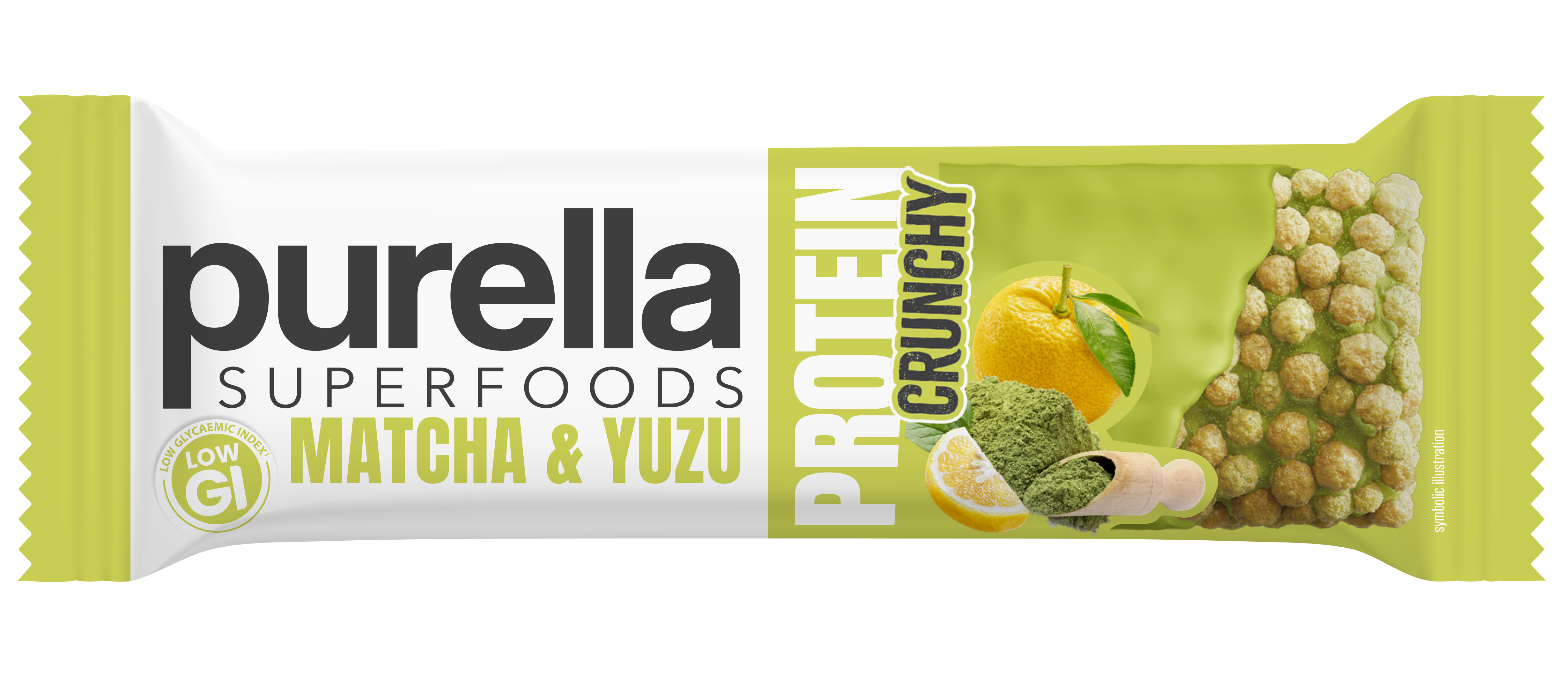 Purella Superfoods Baton Protein Crunchy Matcha & Yuzu 45 G