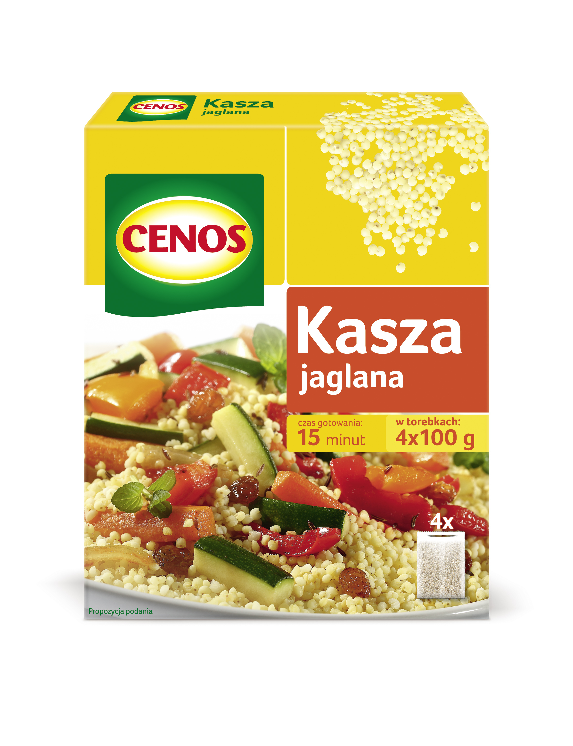 Kasza Jaglana 4 X 100 G Cenos