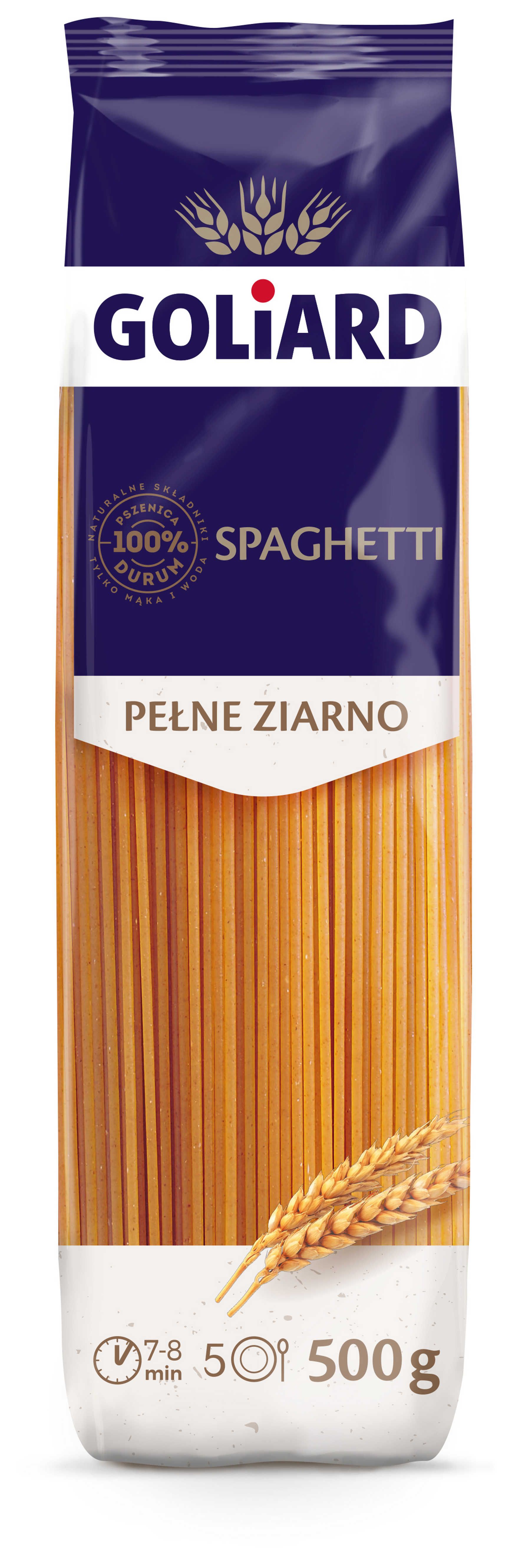 Makaron Spaghetti Pełne Ziarno Goliard 500 G