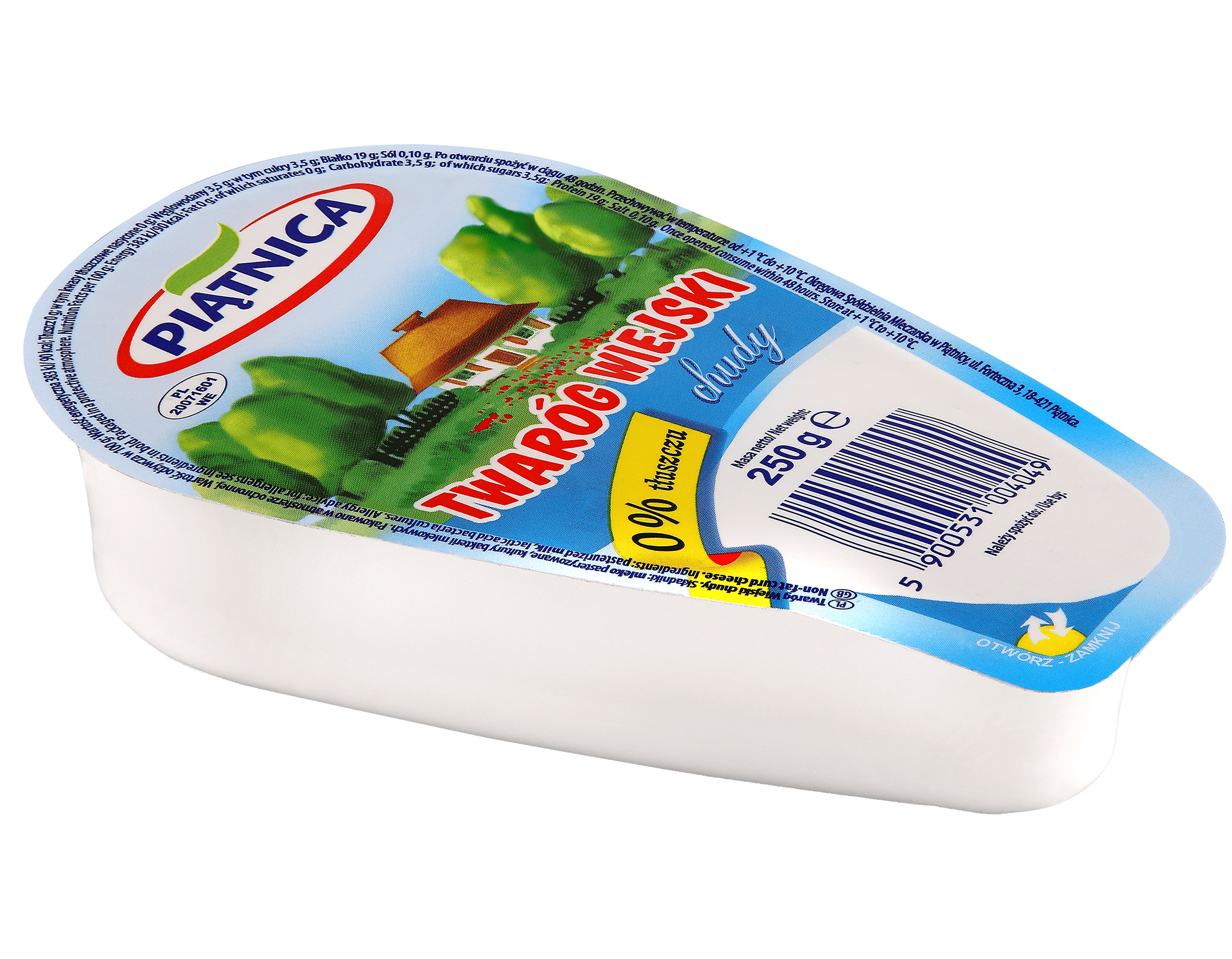 Piątnica Twaróg Wiejski Chudy Klinek 250 G