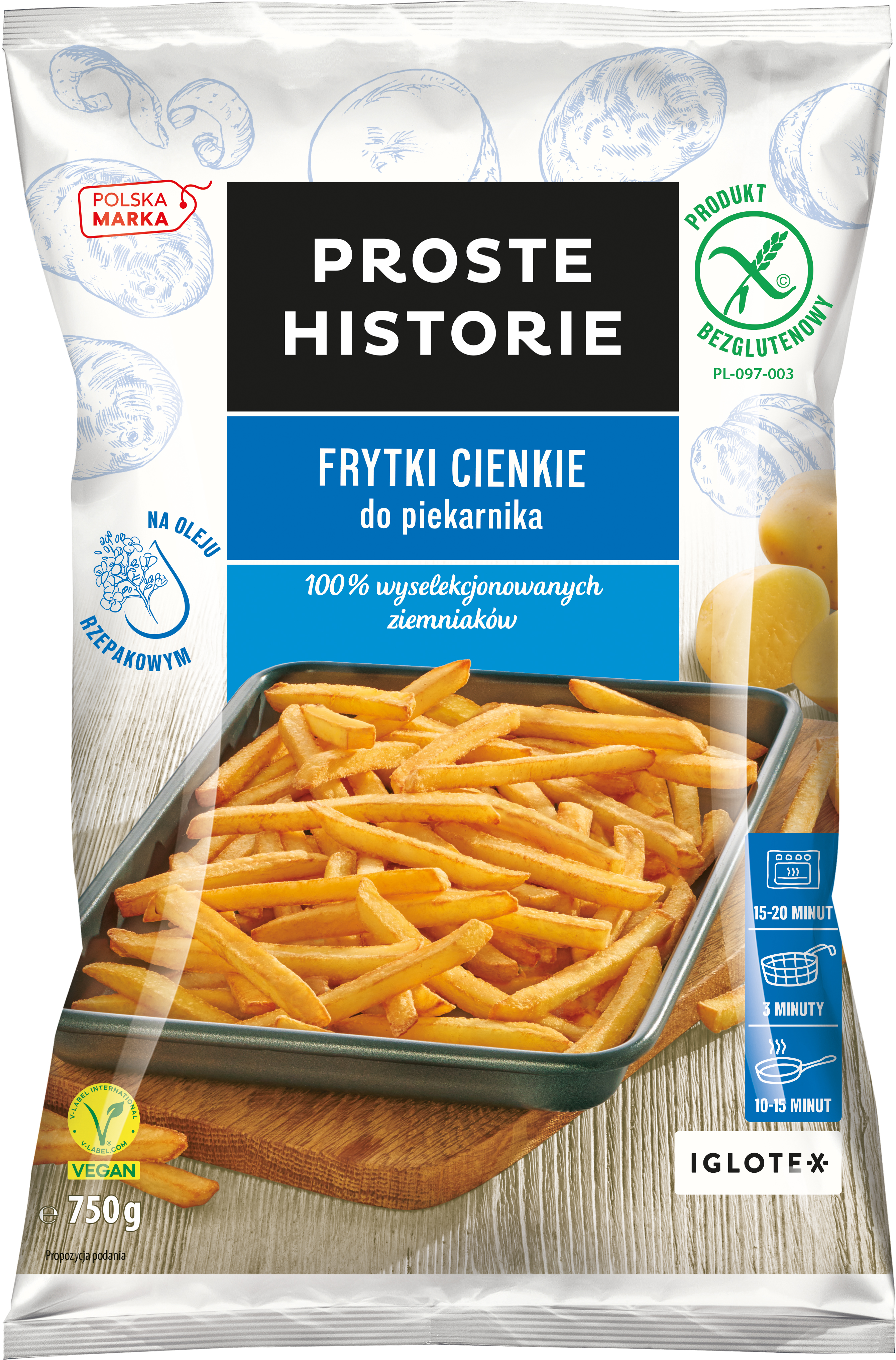 Proste Historie Frytki Cienkie Do Piekarnika 750G