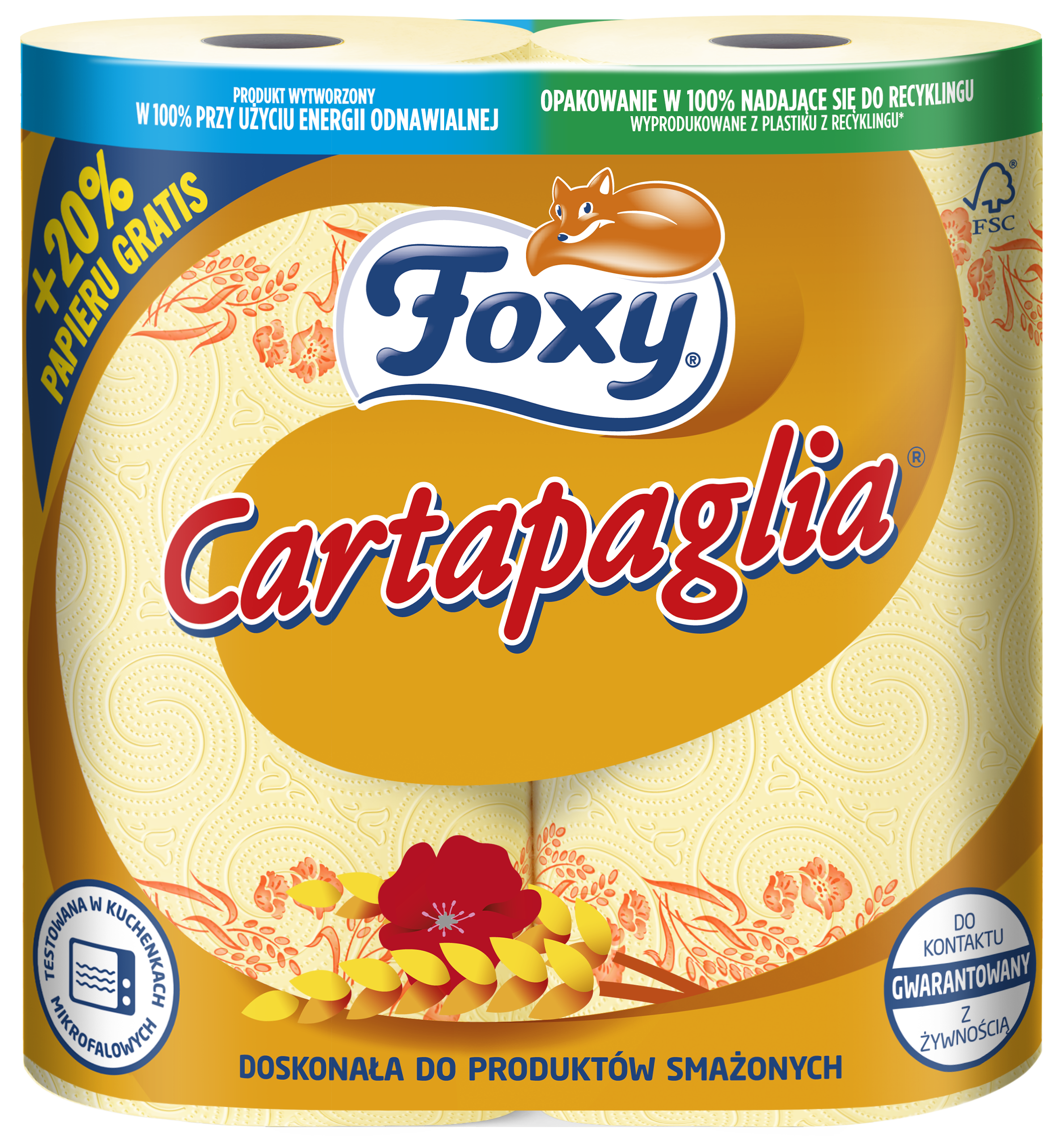 Ręcznik Kuchenny Foxy Cartapaglia 2 Rolki