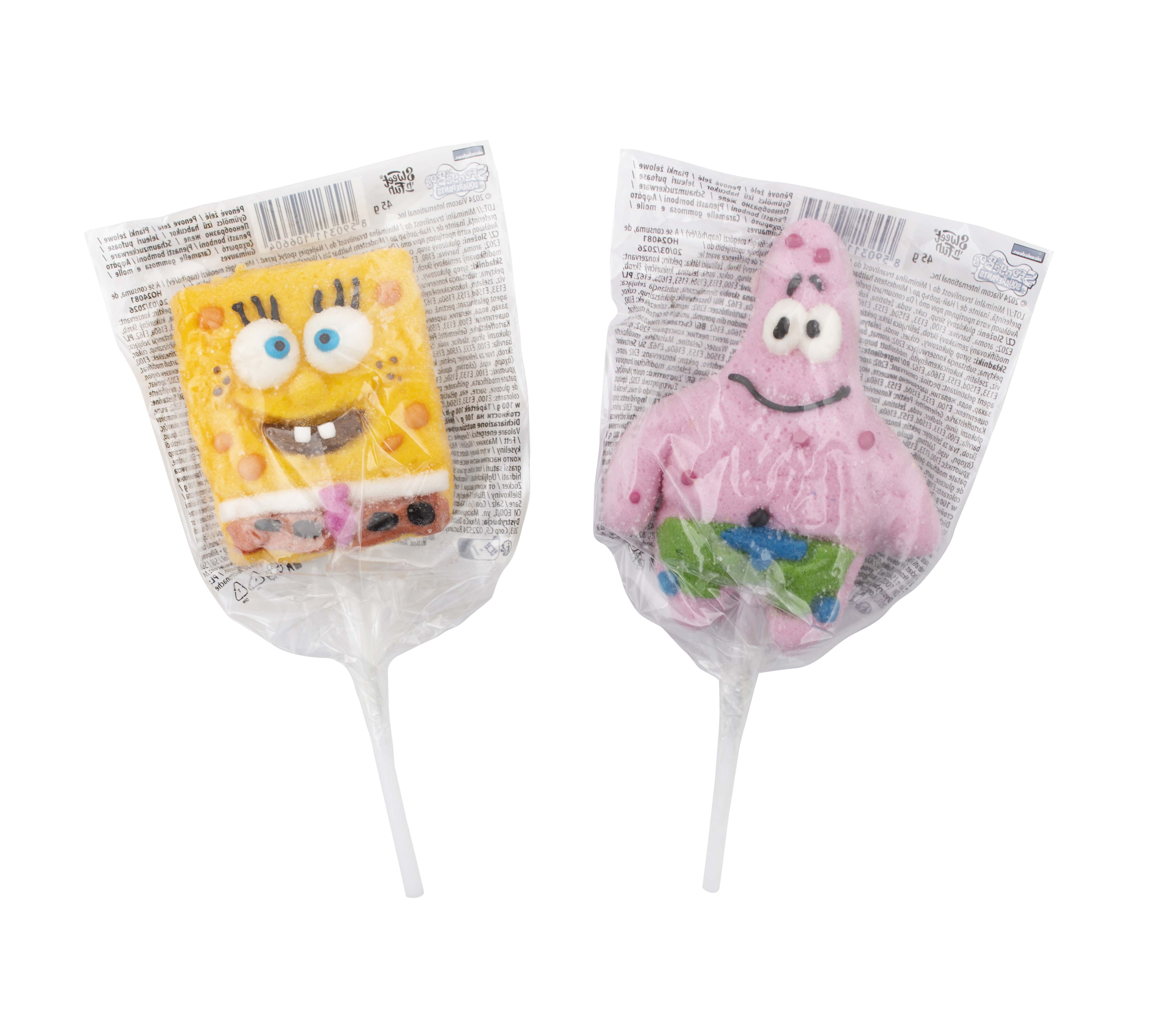Sweet'Nfun Sponge Bob Marshmallow Pop Pianka 45 G