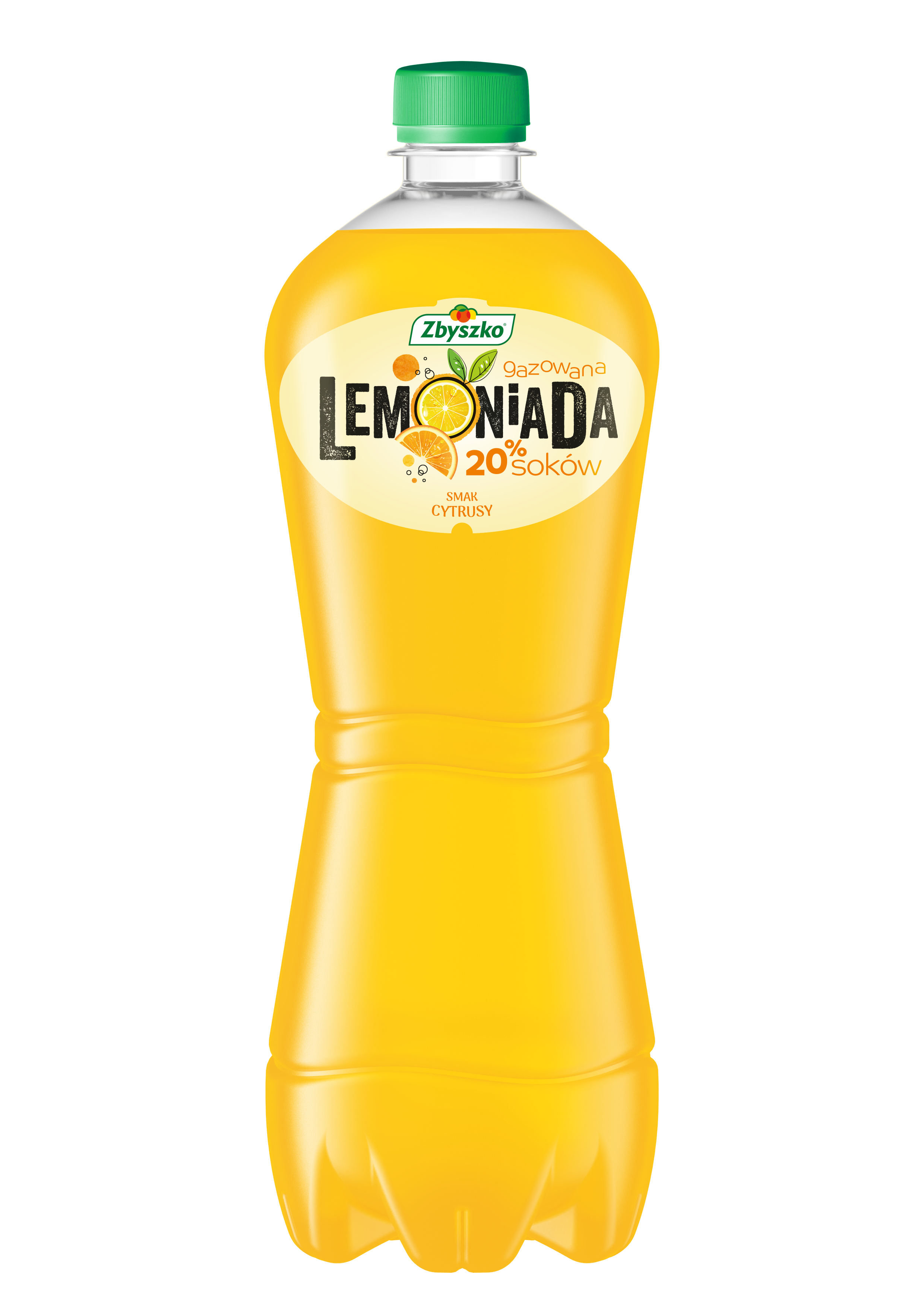 Zbyszko Lemoniada Gazowana O Smaku Cytrusowym 20% Soku 1L ( Kaucja )