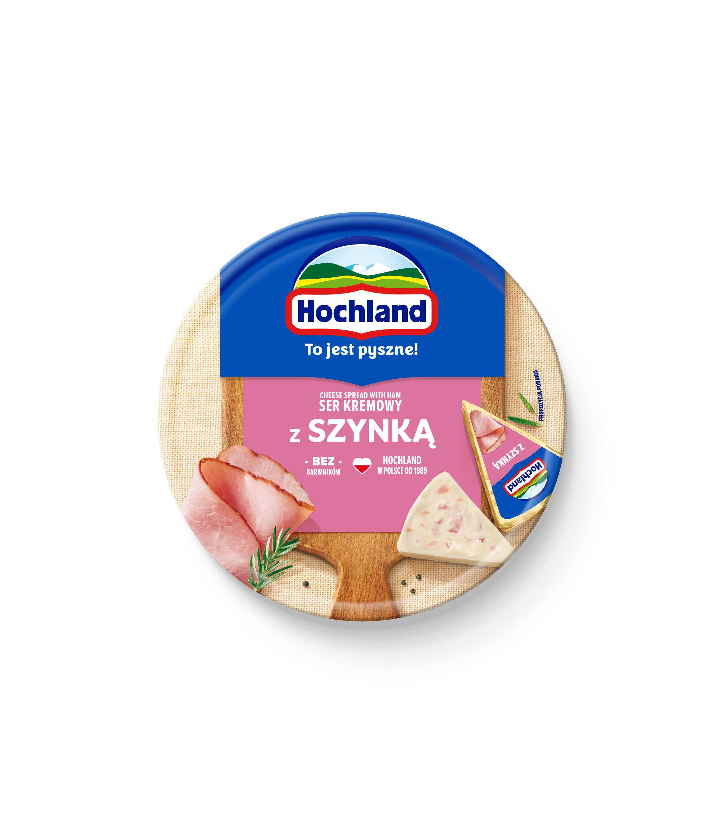 Hochland Z Szynką Ser Kremowy Topiony W Trójkącikach 180 G