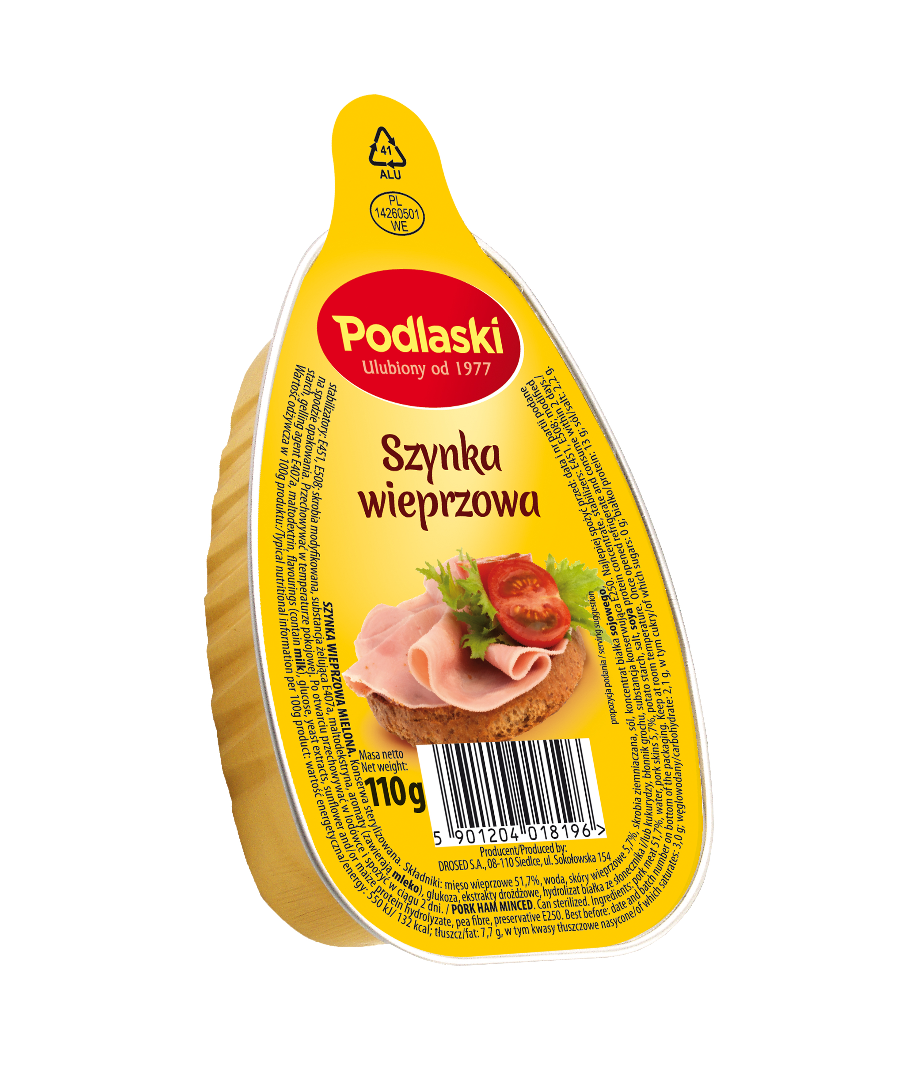 Podlaski Szynka Wieprzowa 110G