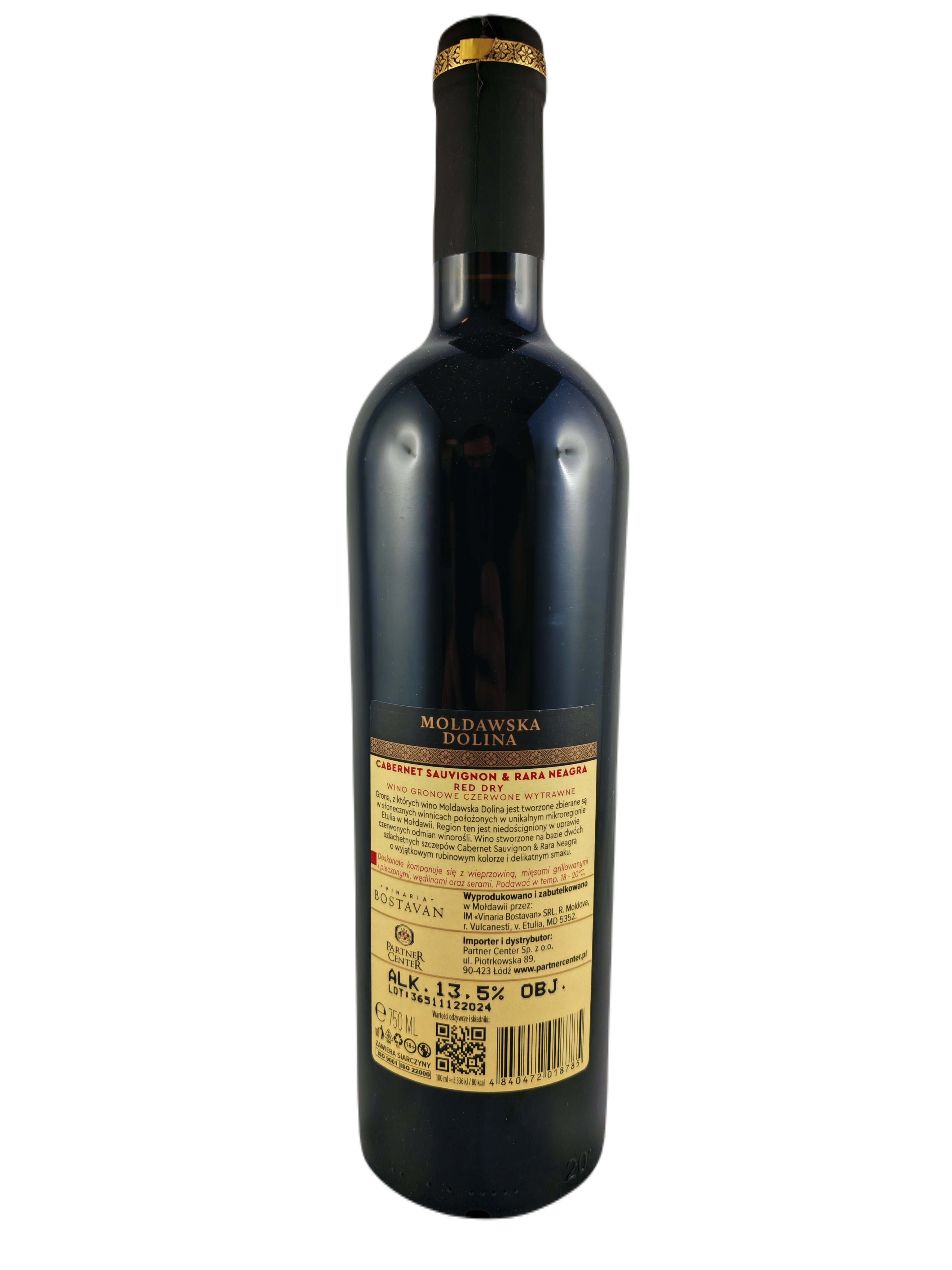 Mołdawska Dolina Cabernet Sauvignon & Rara Neagra 0,75 L