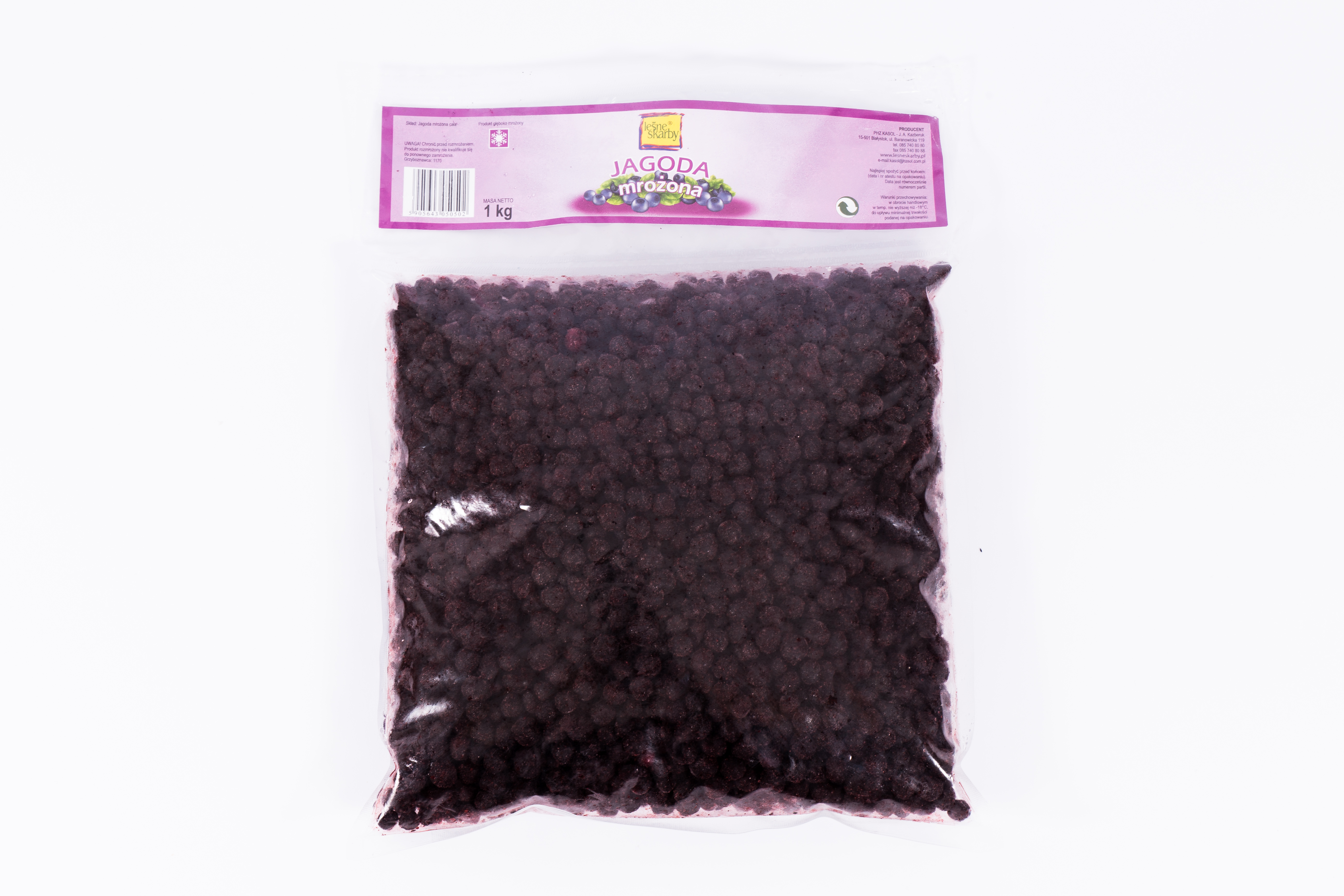 Jagoda Cała, Produkt Głęboko Mrożony 1Kg Leśne Skarby