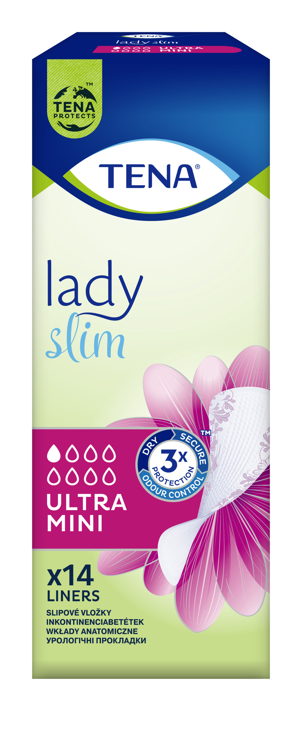 Tena Lady Wkładki Ultra Mini 14 Szt Wkładki Specjalistyczne