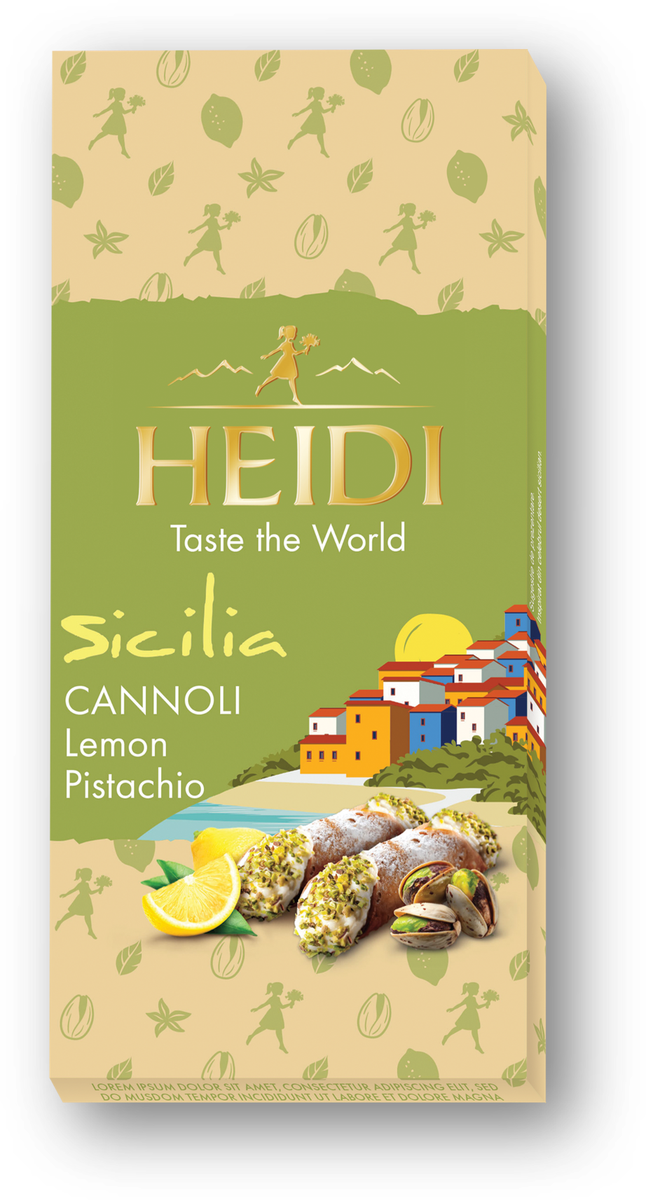 Heidi Sicily Lemon Pistachio Cannoli 80G