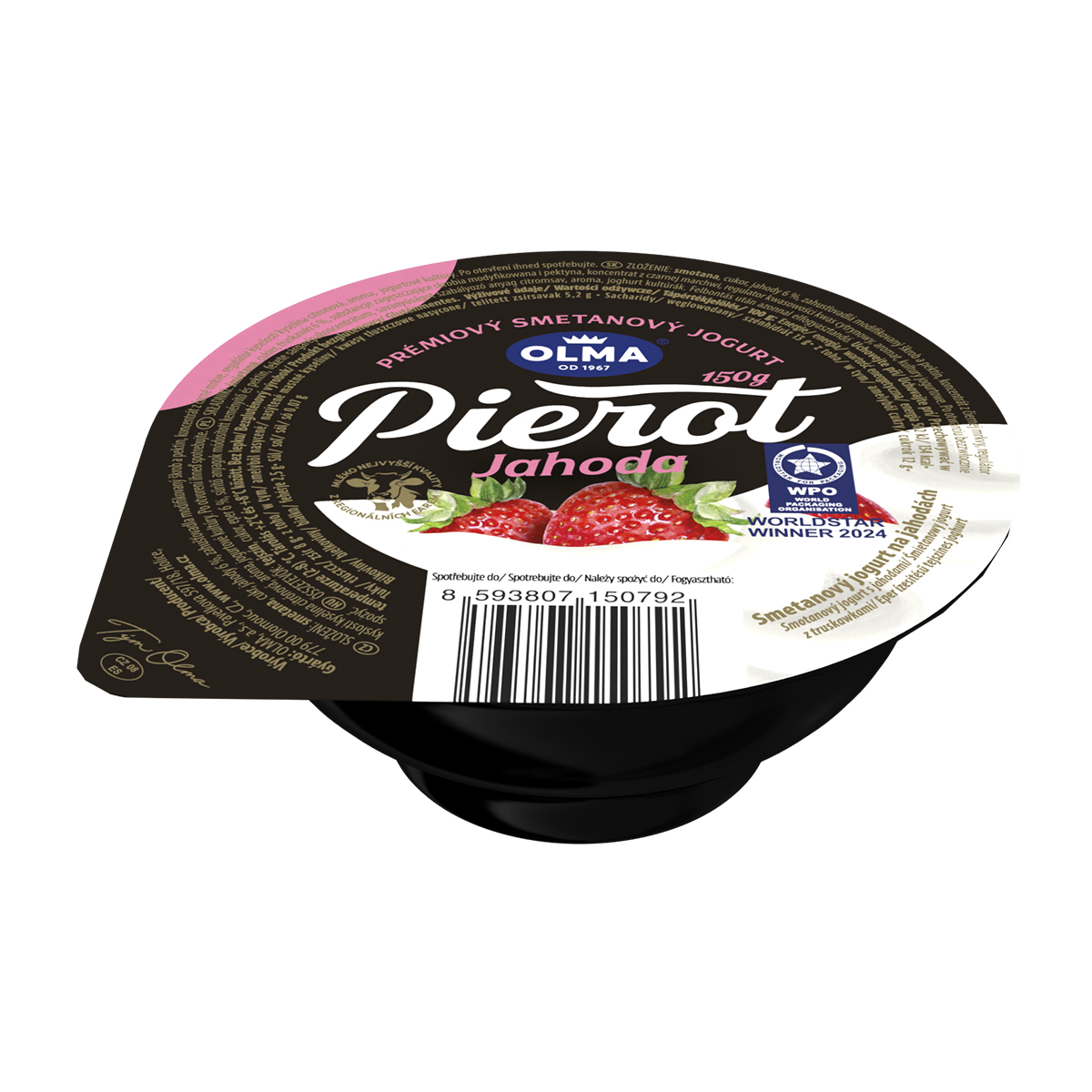 Olma Jogurt Pierot Truskawka 150G