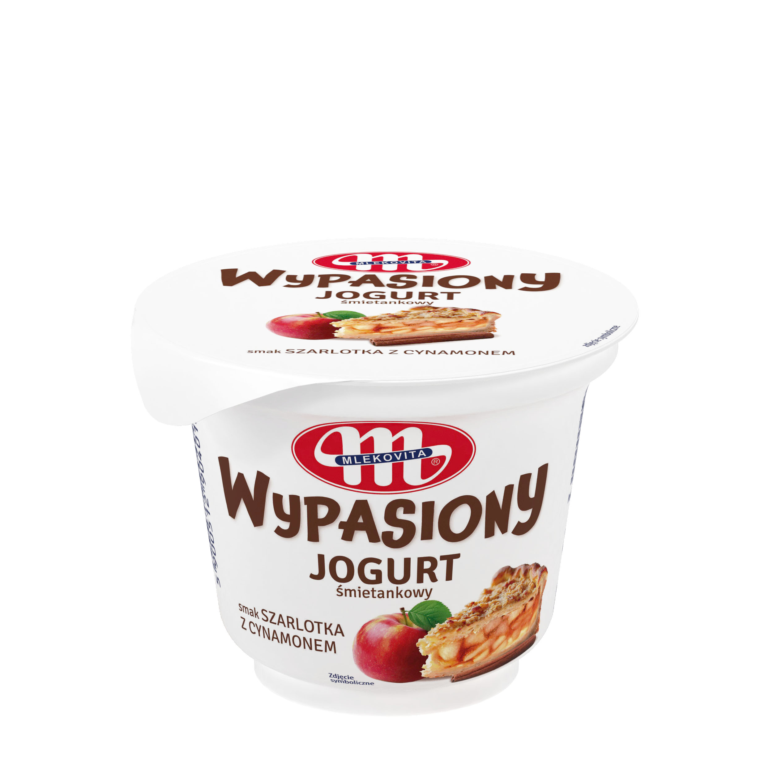 Mlekovita Wypasiony Jogurt Śmietankowy Smak Szarlotka Z Cynamonem 200G