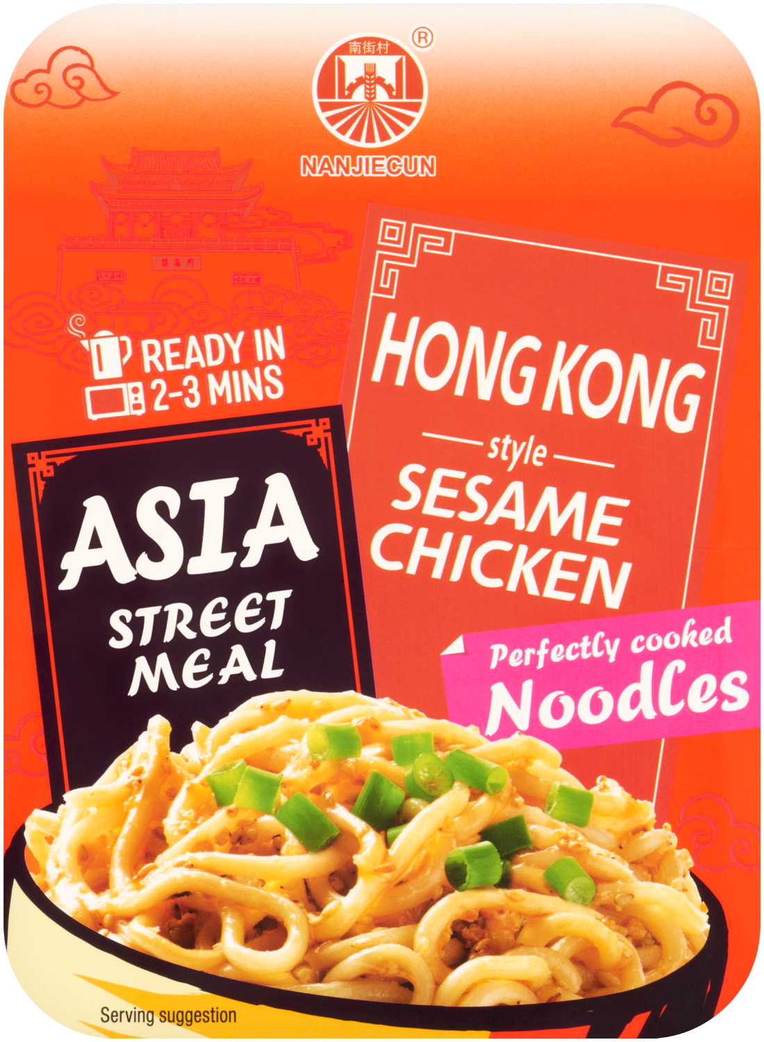 Danie Błyskawiczne O Smaku Kurczaka Z Makaronem Pszennym Typu Noodle I Sezamem 270G