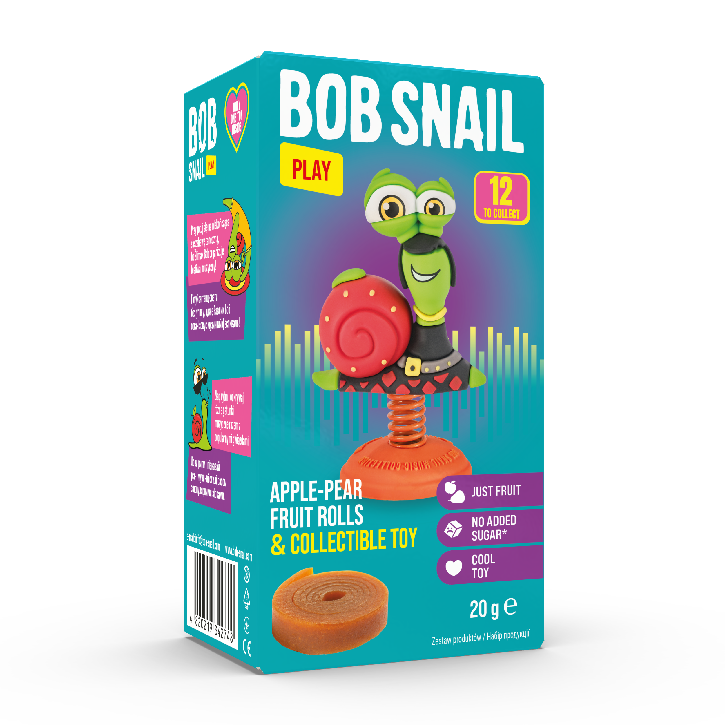 Bob Snail Play Jabłko-Gruszka 20G
