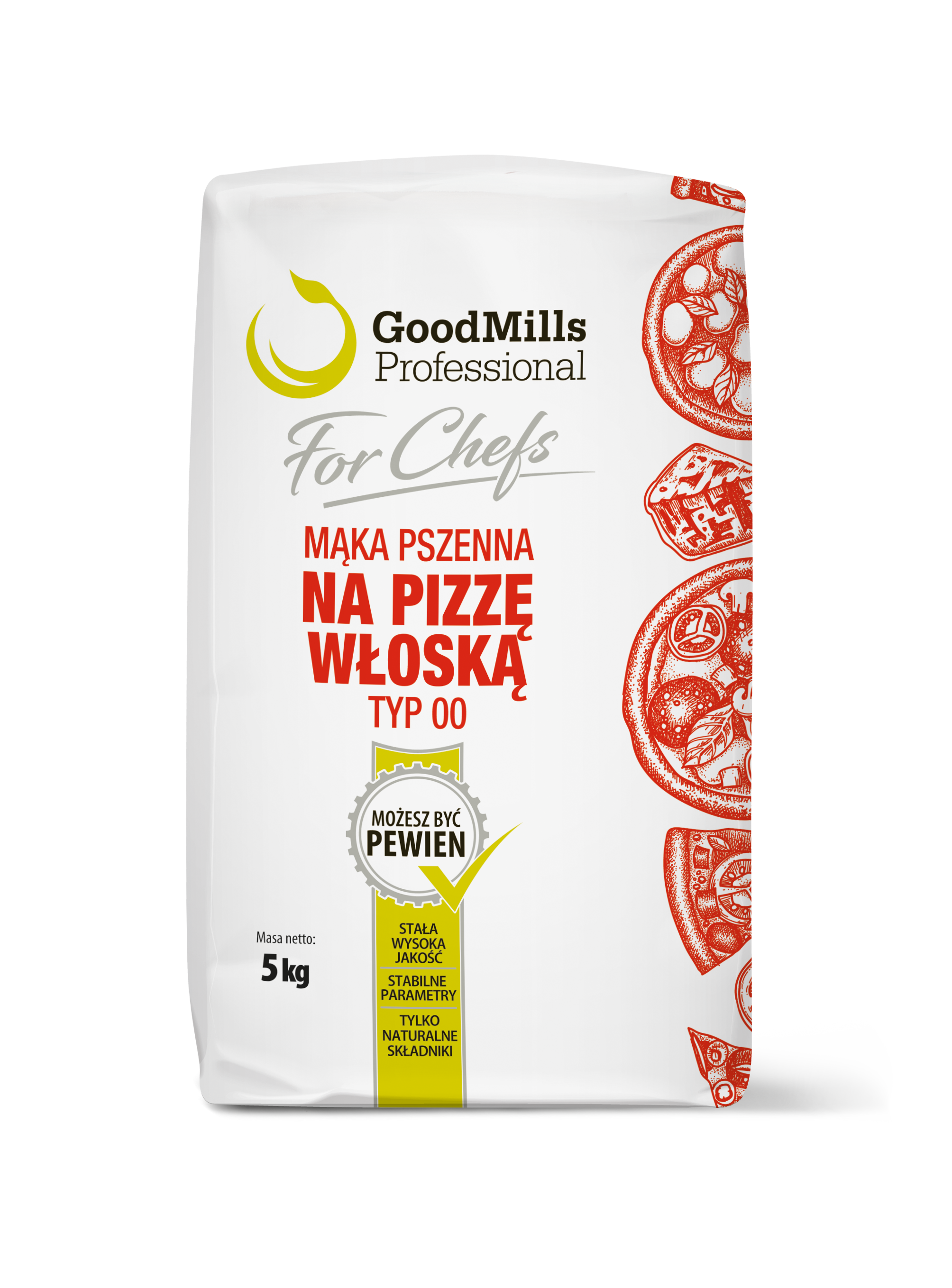 Goodmills Professional – Mąka Pszenna Na Pizzę Włoską Typ „00” 5 Kg