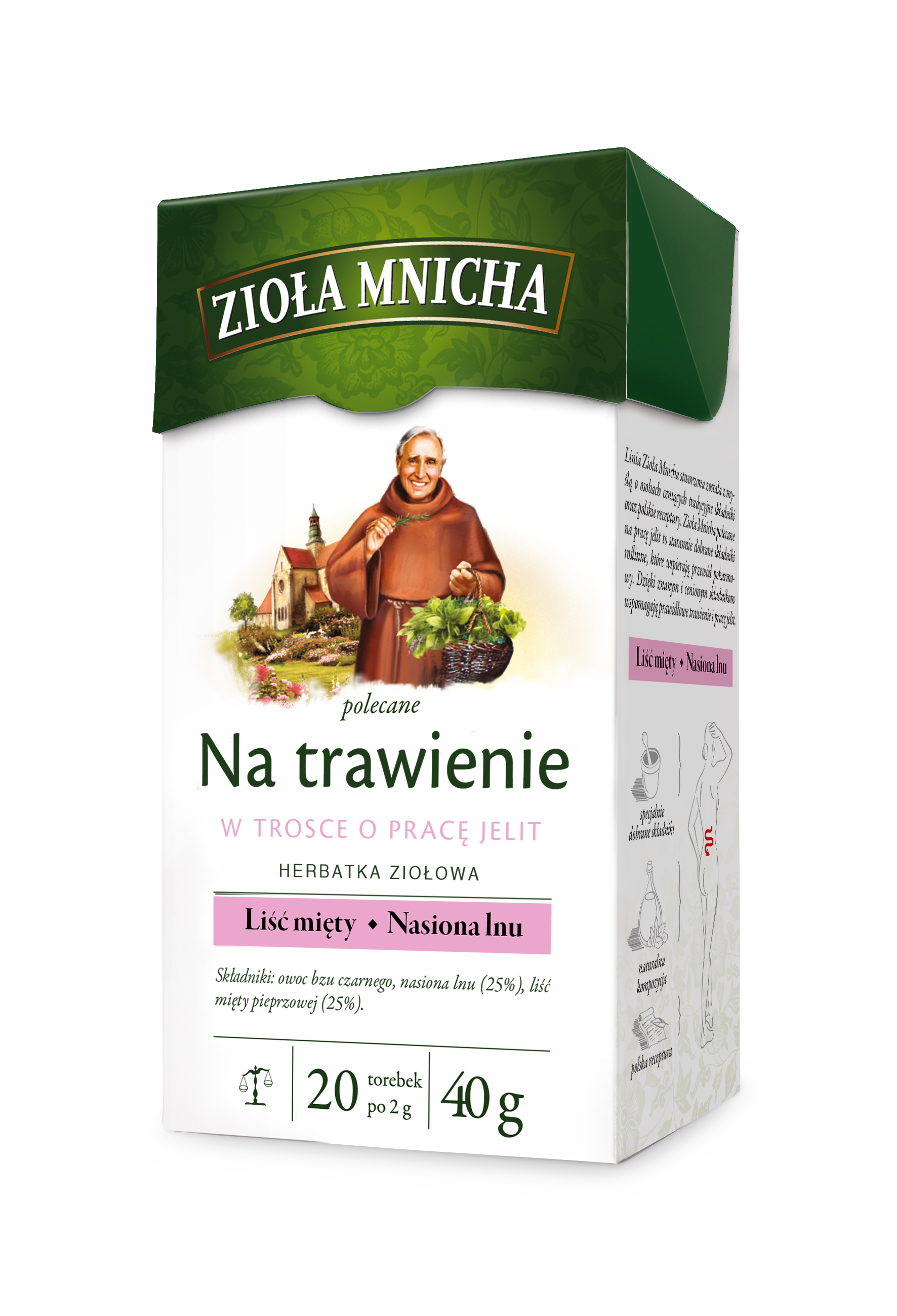 Zioła Mnicha Na Trawienie 20Tb/40G