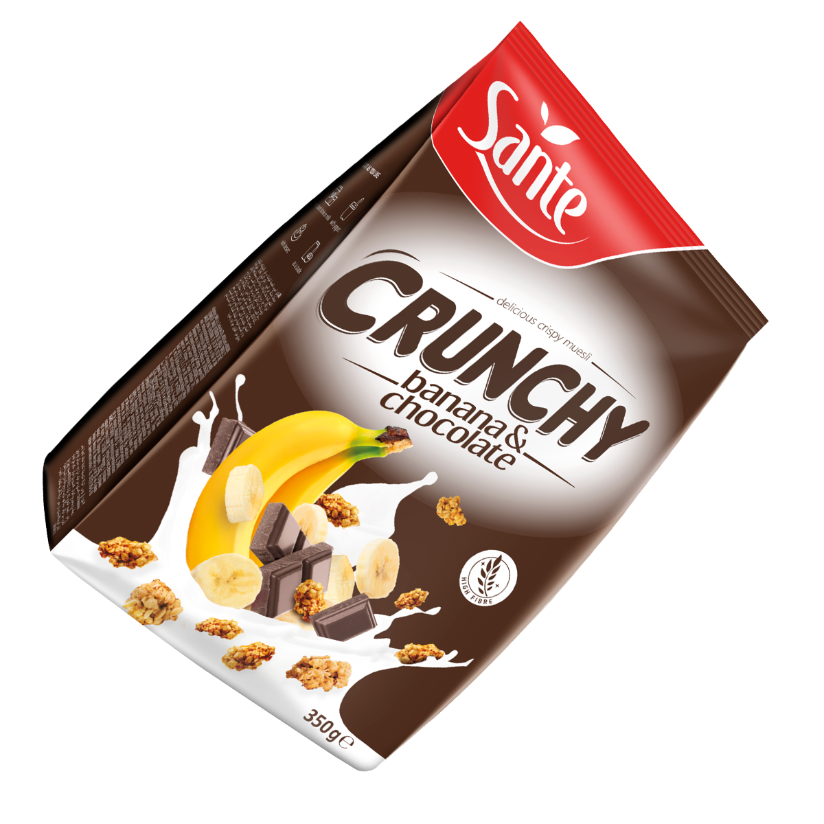 Crunchy Bananowe 350G Sante