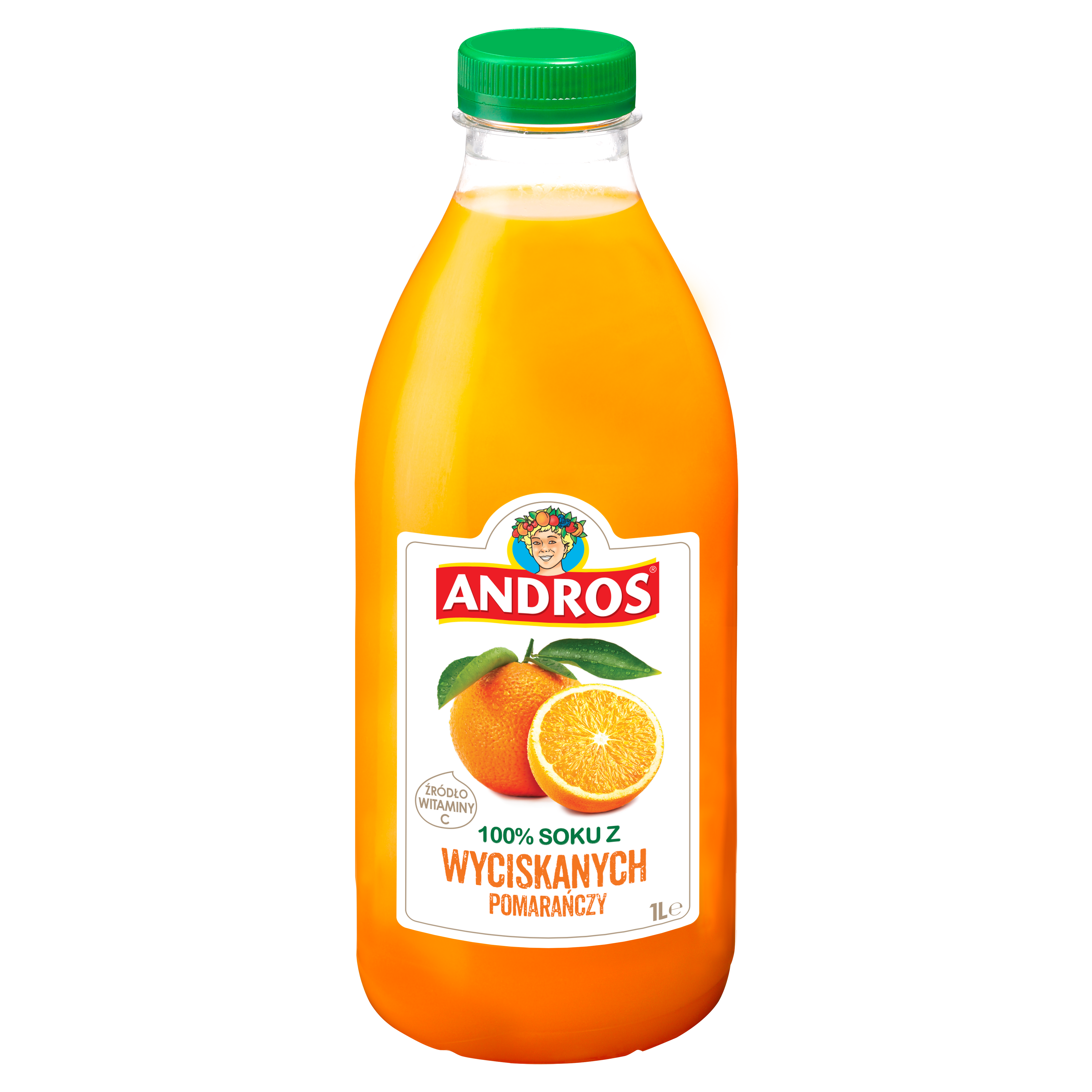 Andros Sok Z Pomarańczy Wyciskanych 1L