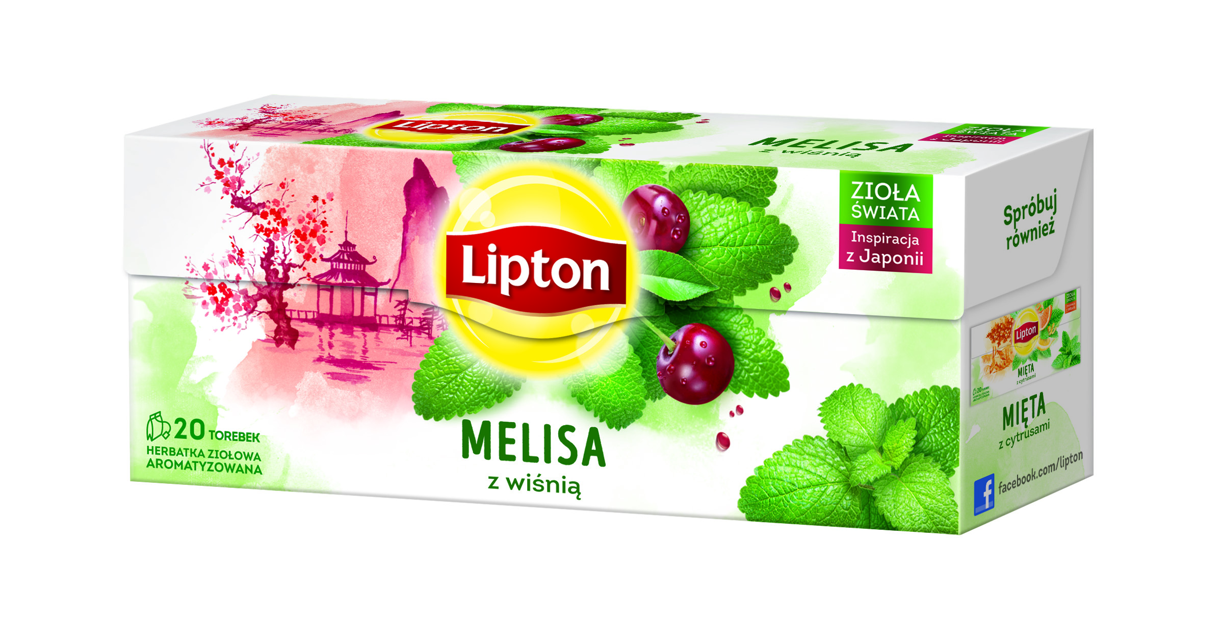 Lipton Infusion Melissa & Cherry 20 Torebek 20G