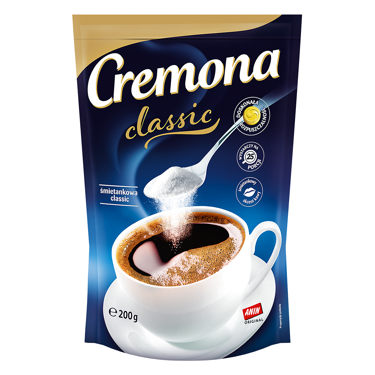 Cremona Śmietankowa Classic Zabielacz W Proszku 200 G