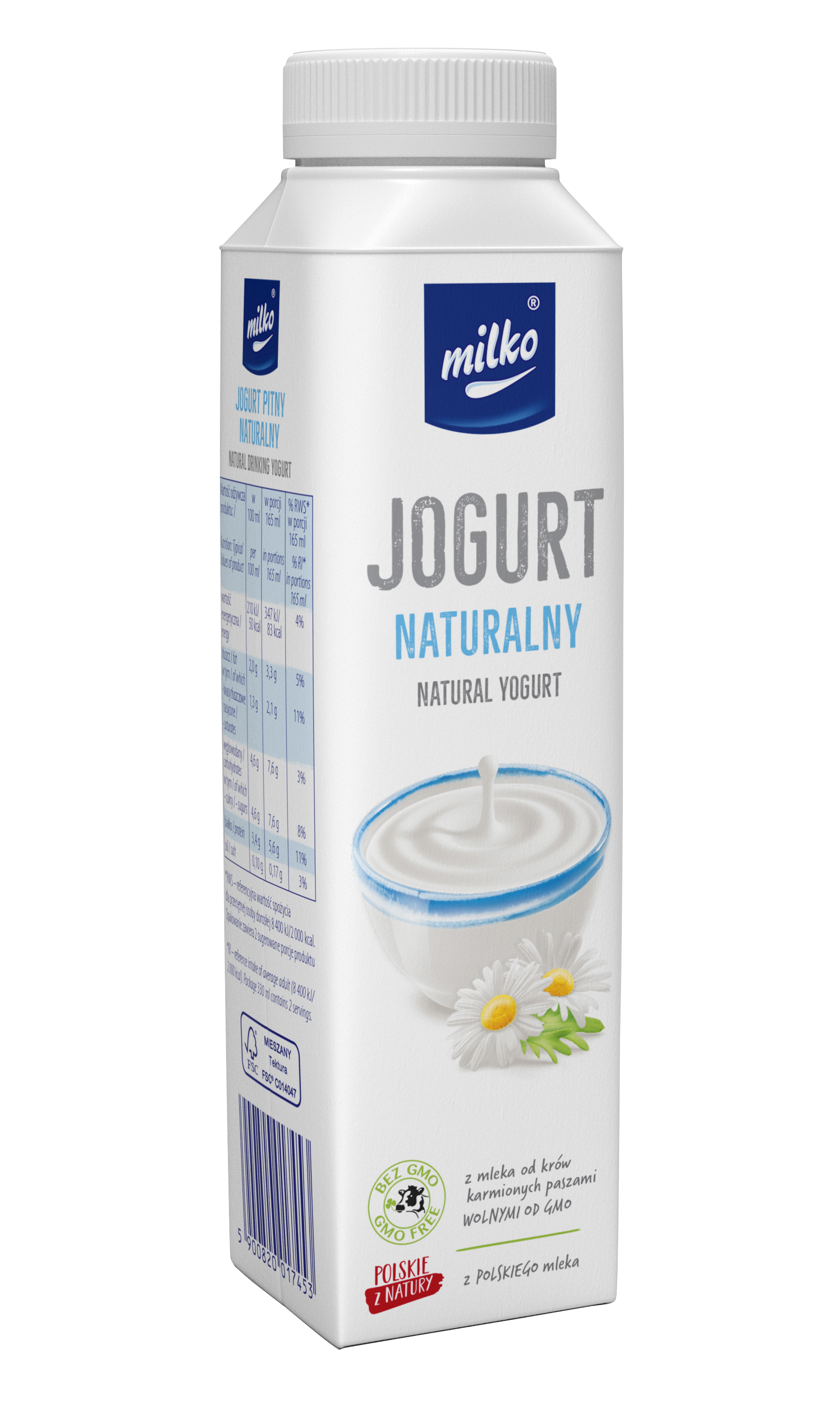 Jogurt Milko 330Ml Naturalny