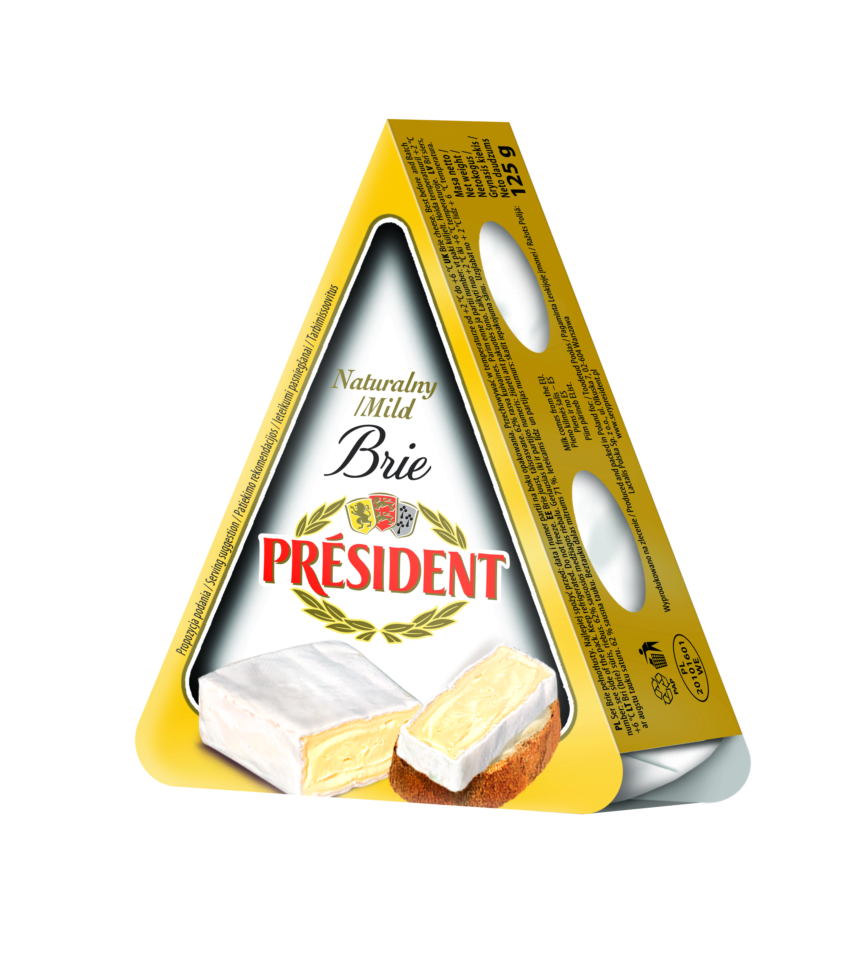 Brie President Naturalny 125G