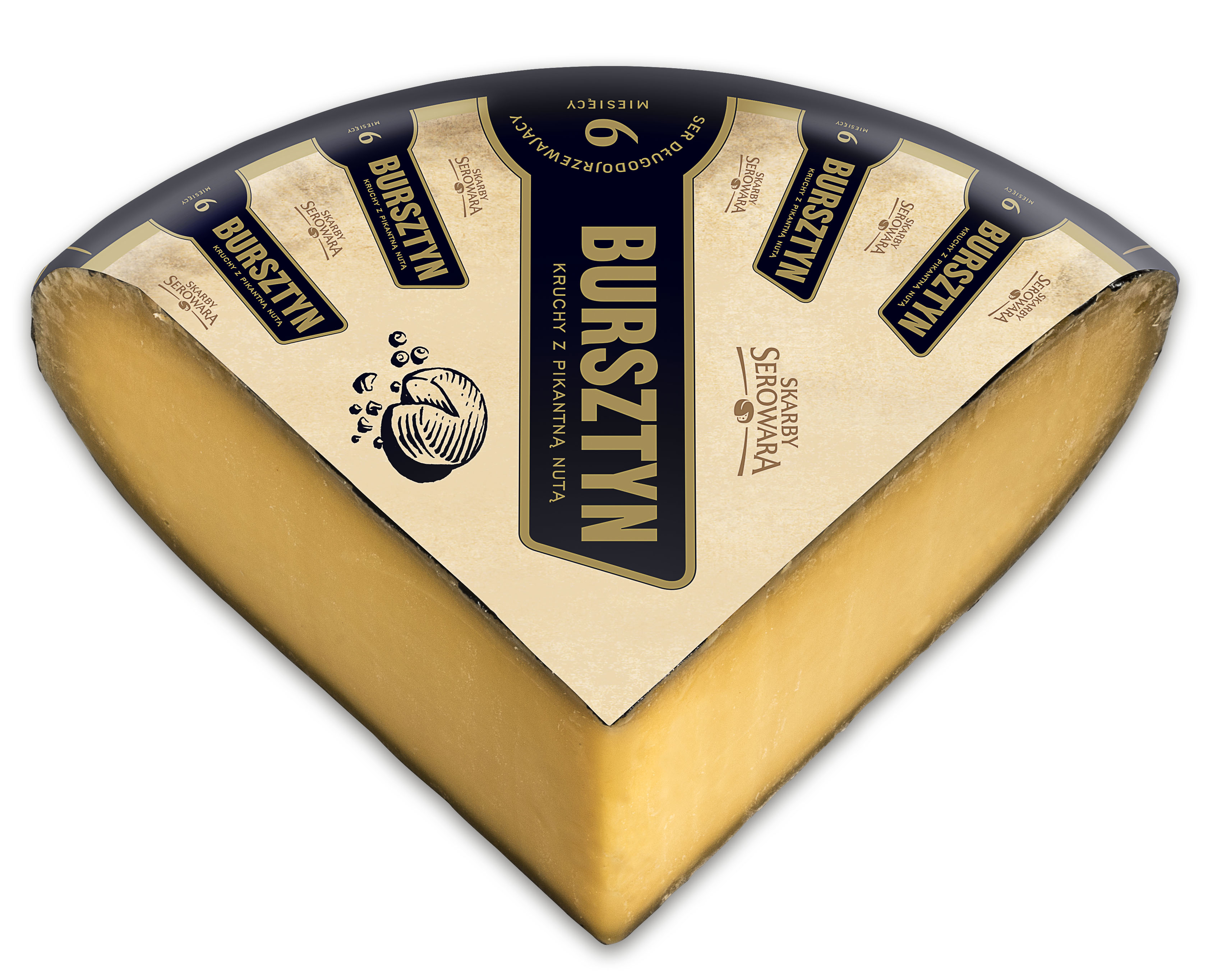 Ser Bursztyn Blok Skarby Serowara Ok. 2 Kg