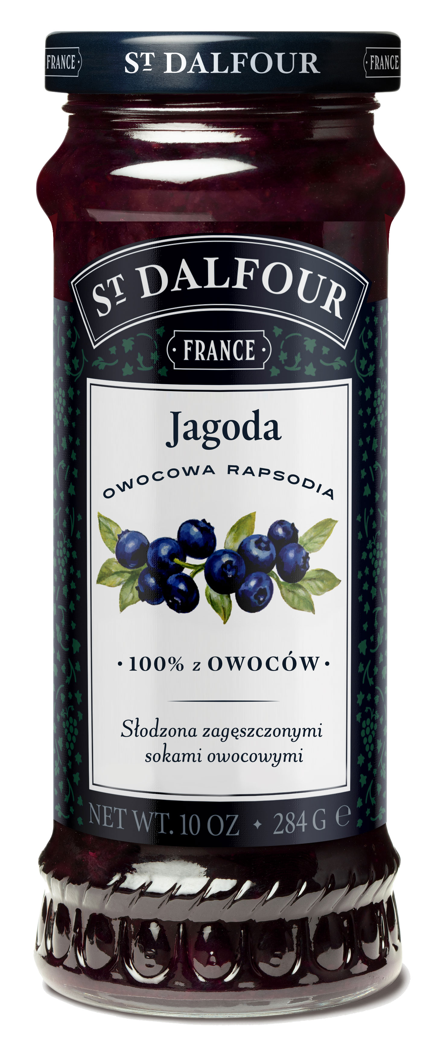 St. Dalfour Owocowa Rapsodia. Produkt Owocowy Z Jagód Słodzony Zagęszczonym Sokiem Owocowym 284 G