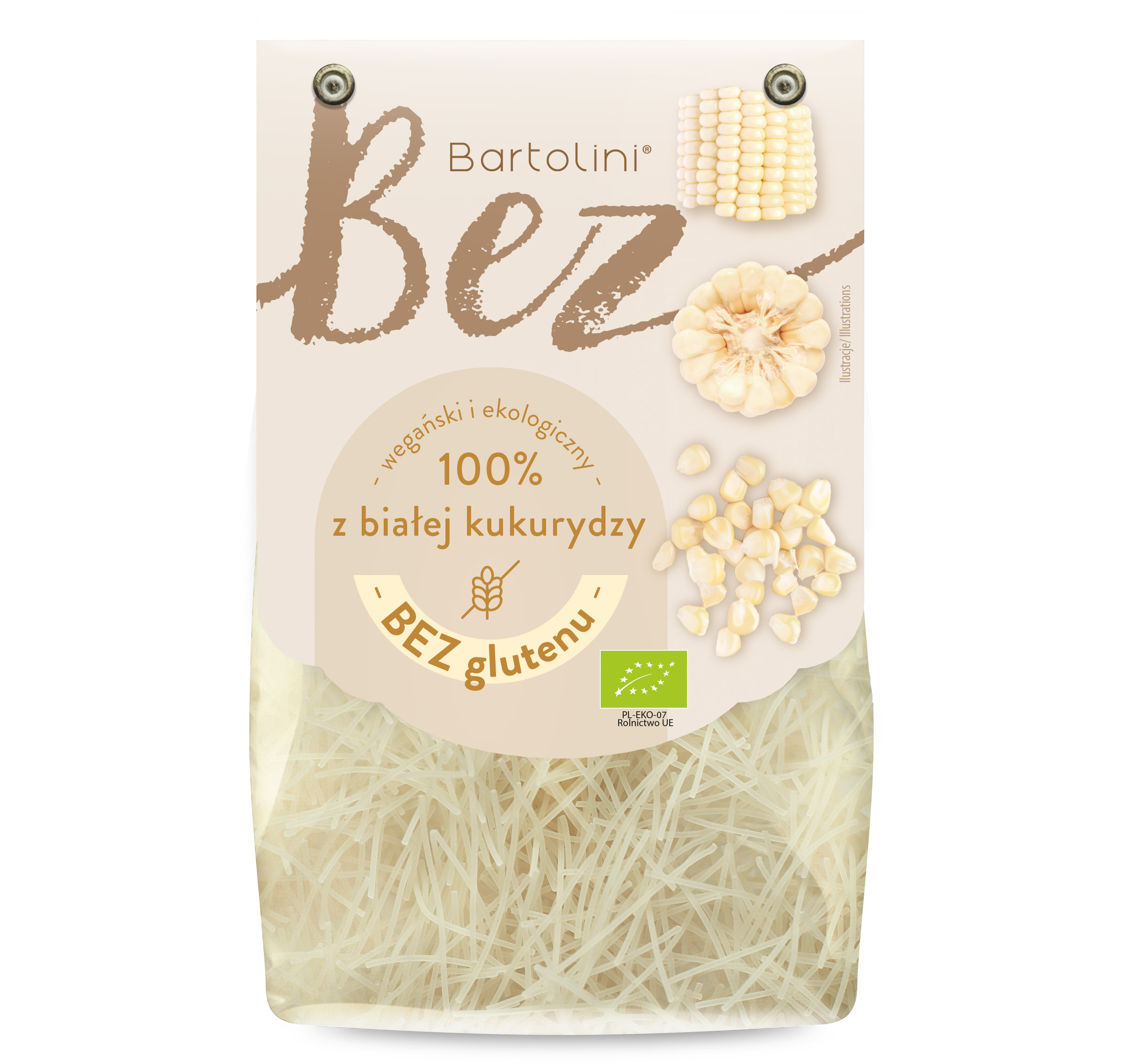 Makaron Bartolini Ekologiczny Bezglutenowy Z Białej Kukurydzy 250G Krajanka