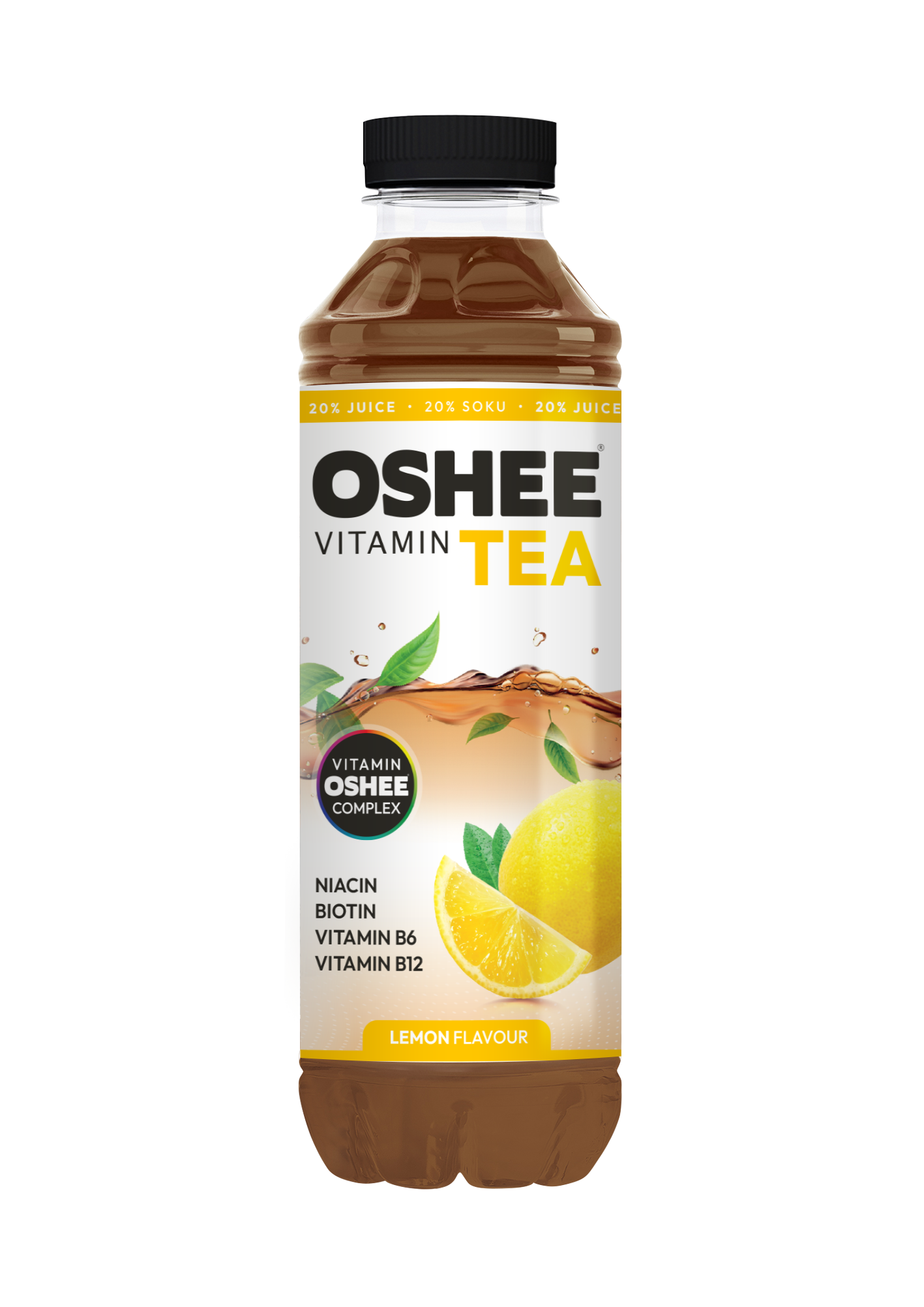 Oshee Vitamin Black Tea Lemon 555Ml Kaucja