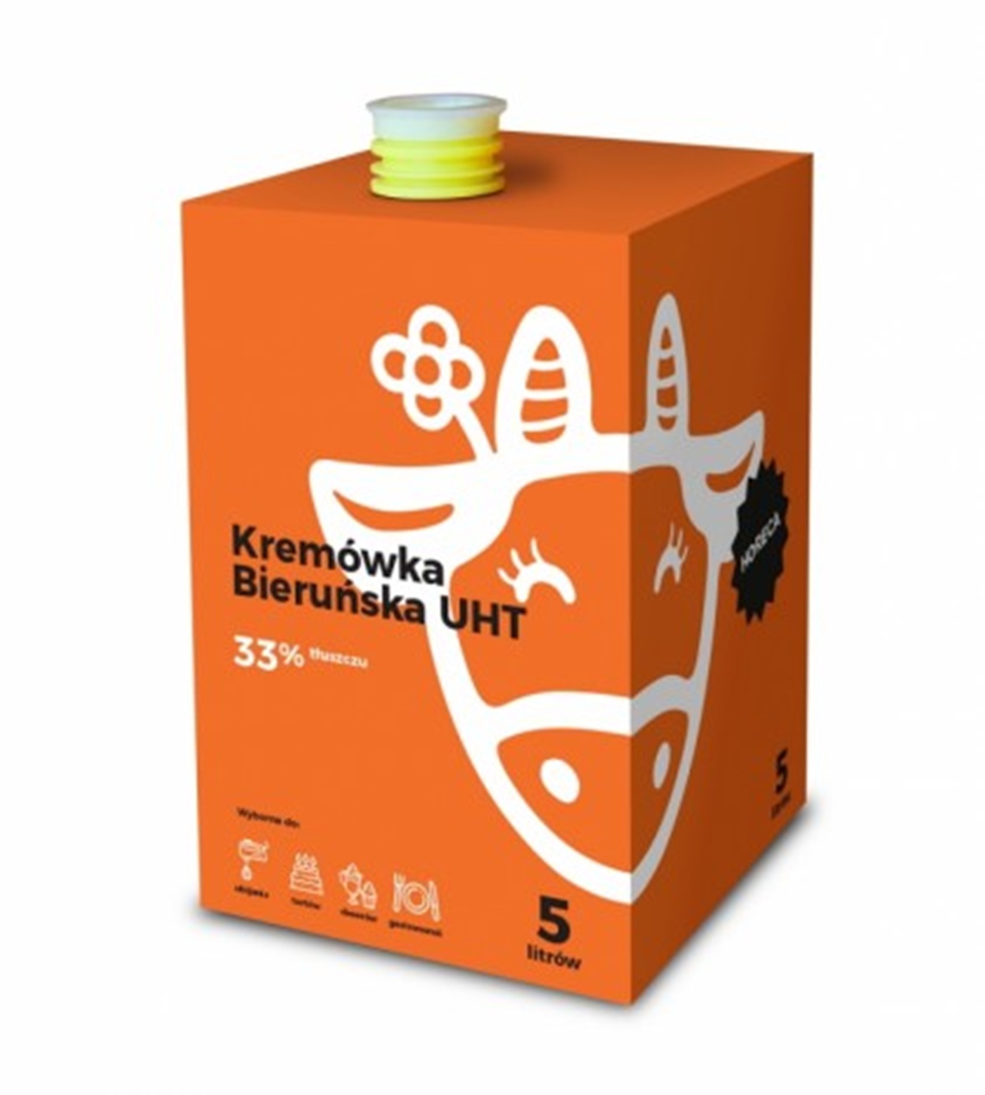 Kremówka Bieruńska Uht 33% Tłuszczu 5L Osm Bieruń