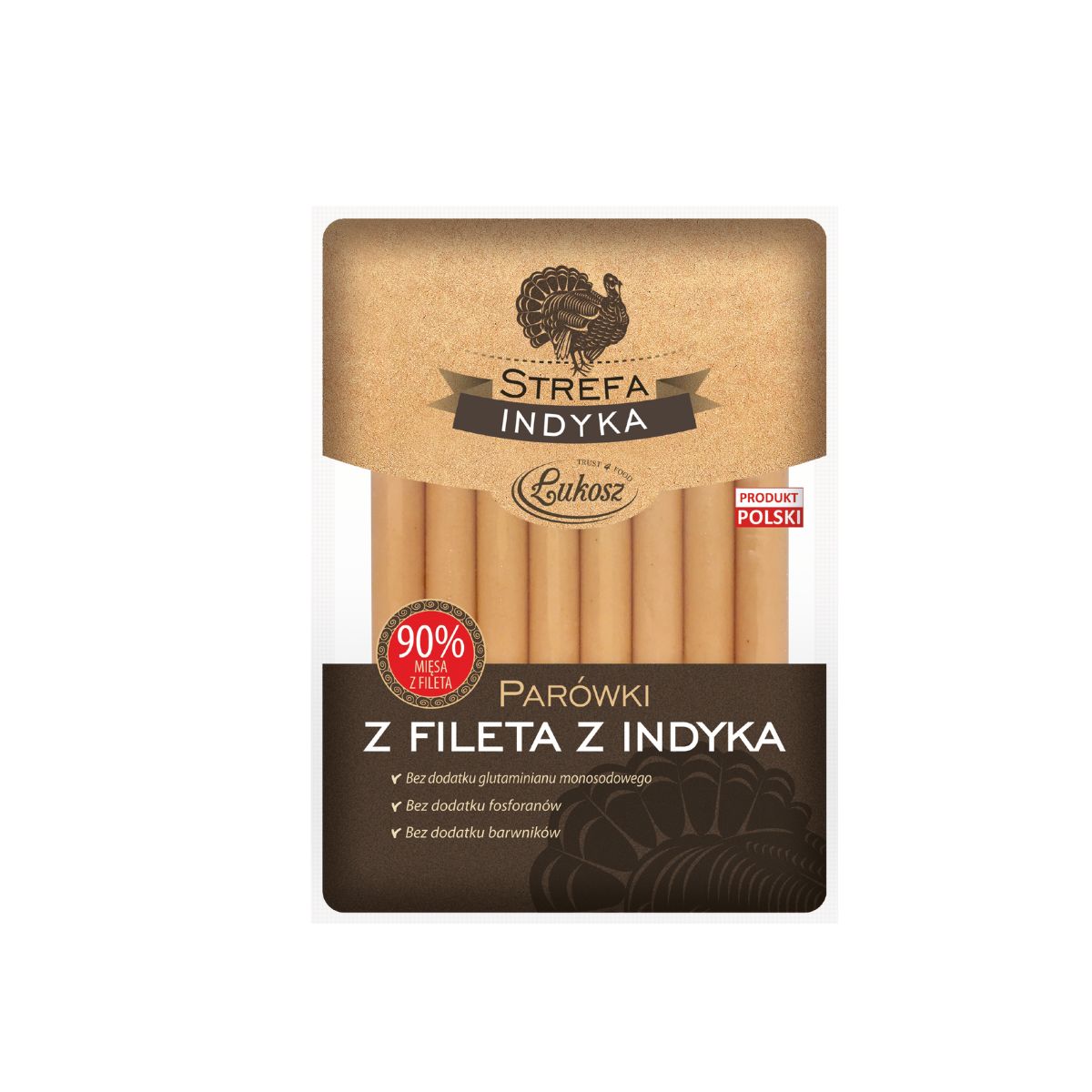 Strefa Indyka, Parówki Z Fileta Indyka 180G.